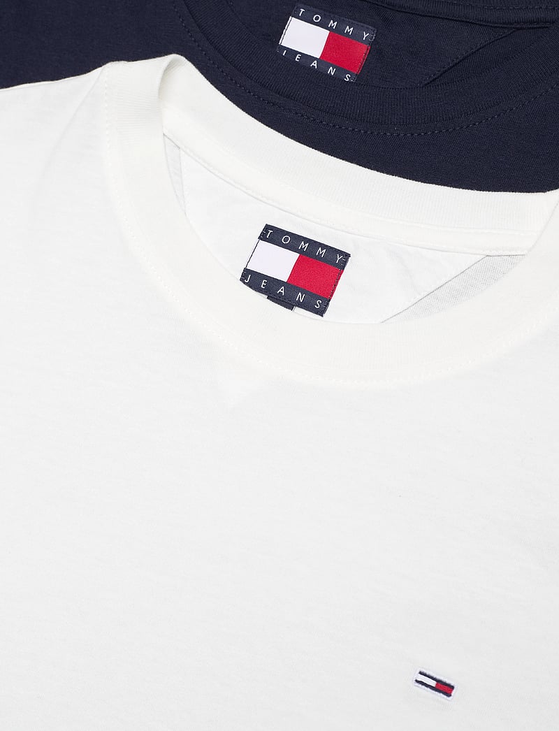Tommy Jeans - TJW 2PACK C-NECK TEE - t-shirts - ecru / dark night navy - 5