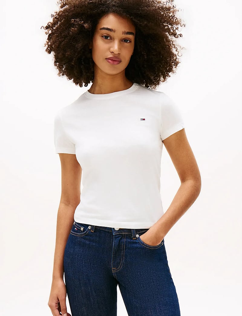 Tommy Jeans - TJW 2PACK C-NECK TEE - t-shirts - ecru lavish cerise - 3