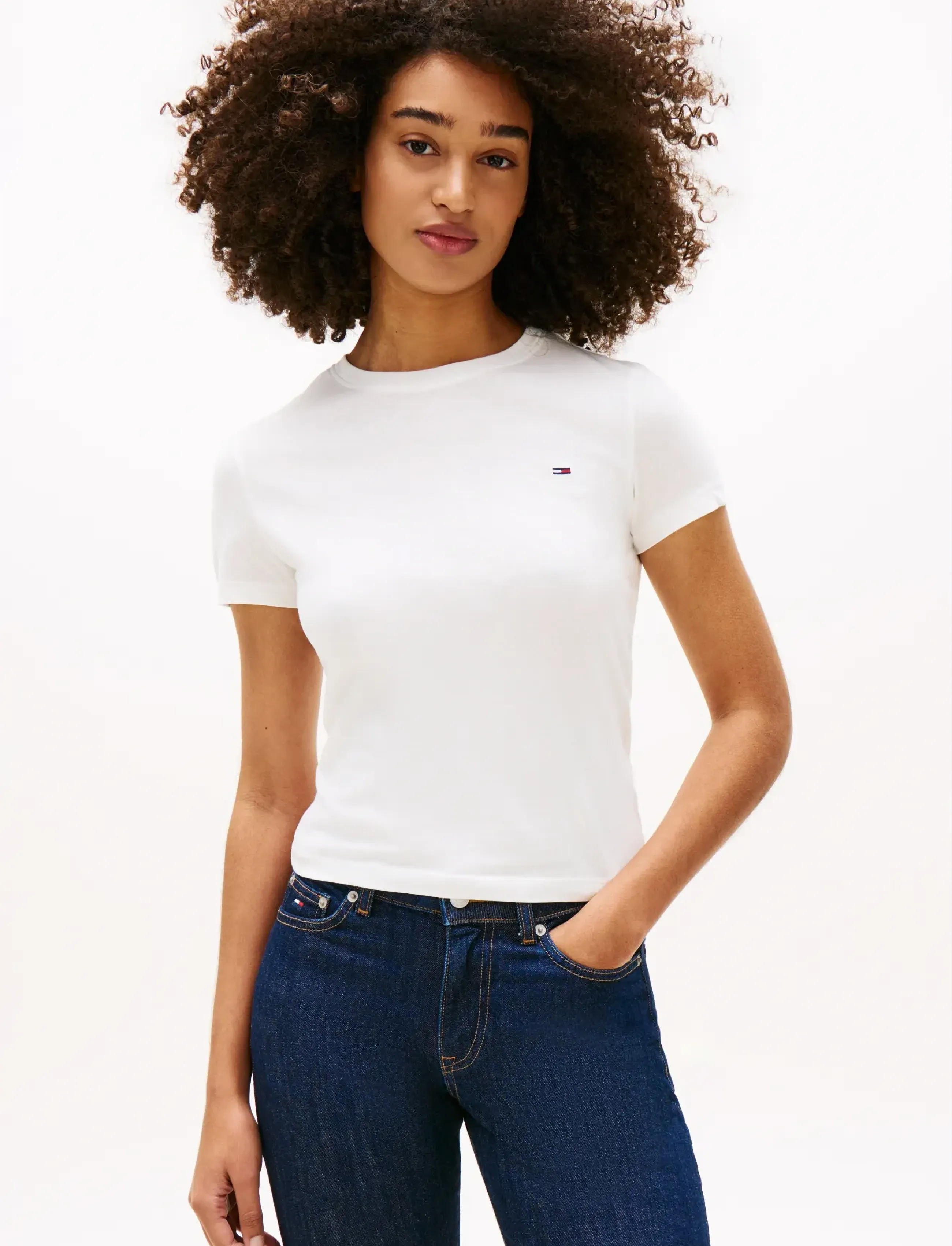 Tommy Jeans - TJW 2PACK C-NECK TEE - t-shirts - ecru   lavish cerise - 3