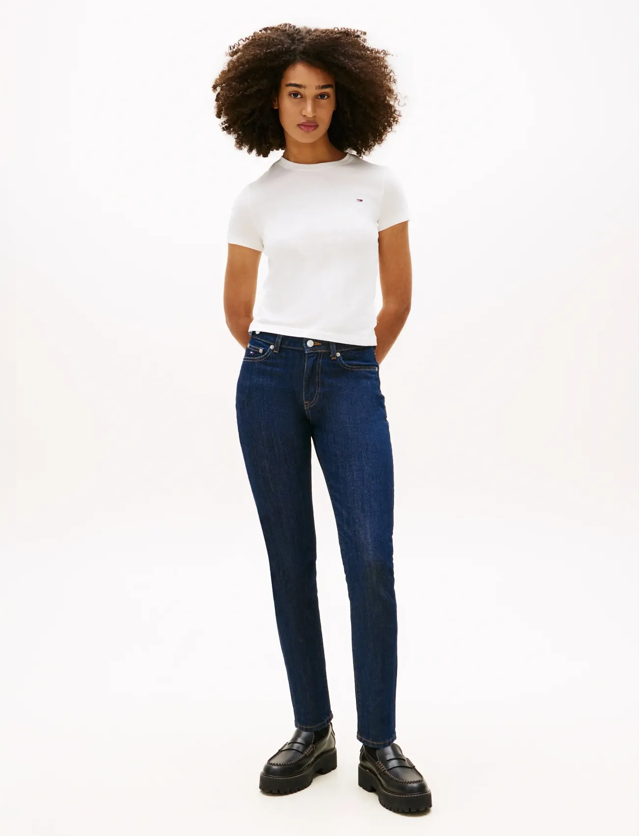 Tommy Jeans - TJW 2PACK C-NECK TEE - t-shirts - ecru   lavish cerise - 4