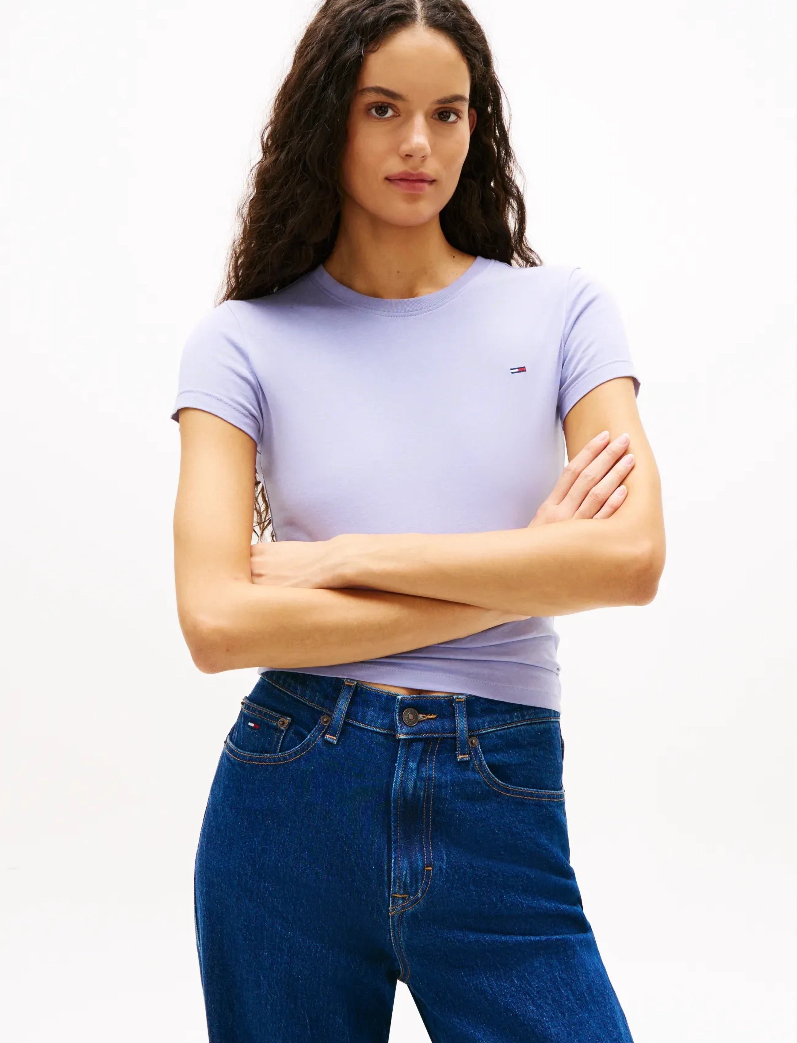 Tommy Jeans - TJW 2PACK C-NECK TEE - marškinėliai - ecru   periwinkle dust - 3