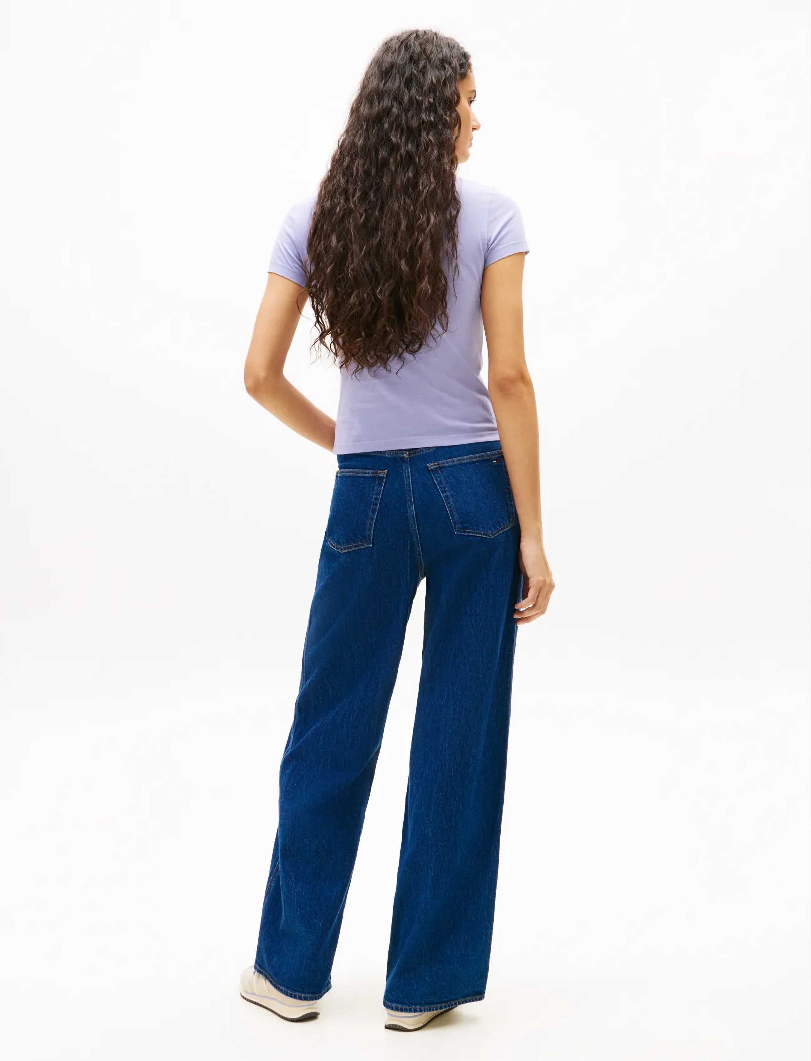 Tommy Jeans - TJW 2PACK C-NECK TEE - marškinėliai - ecru   periwinkle dust - 5