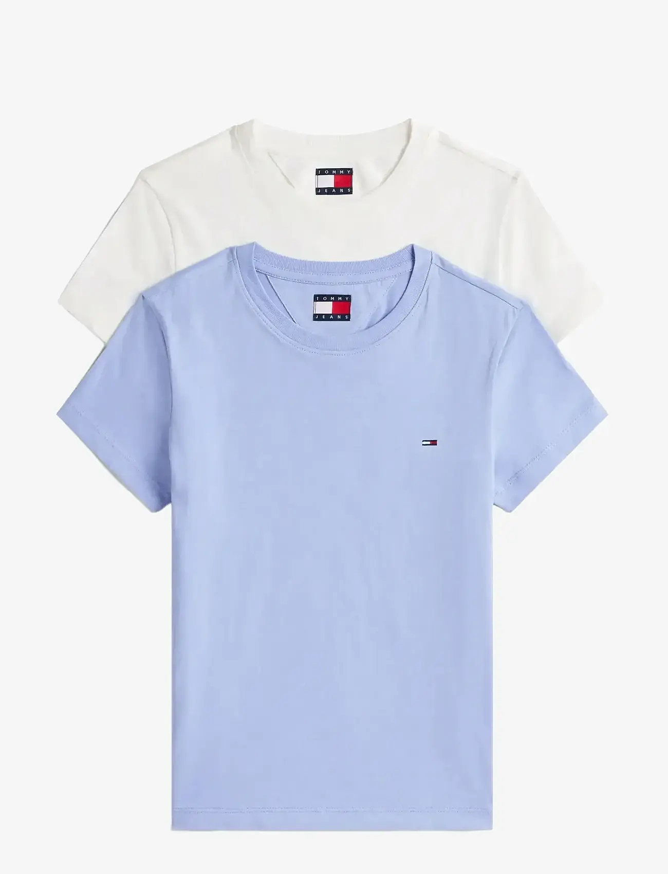 Tommy Jeans - TJW 2PACK C-NECK TEE - autumn clothing - ecru / vinatage iris - 0