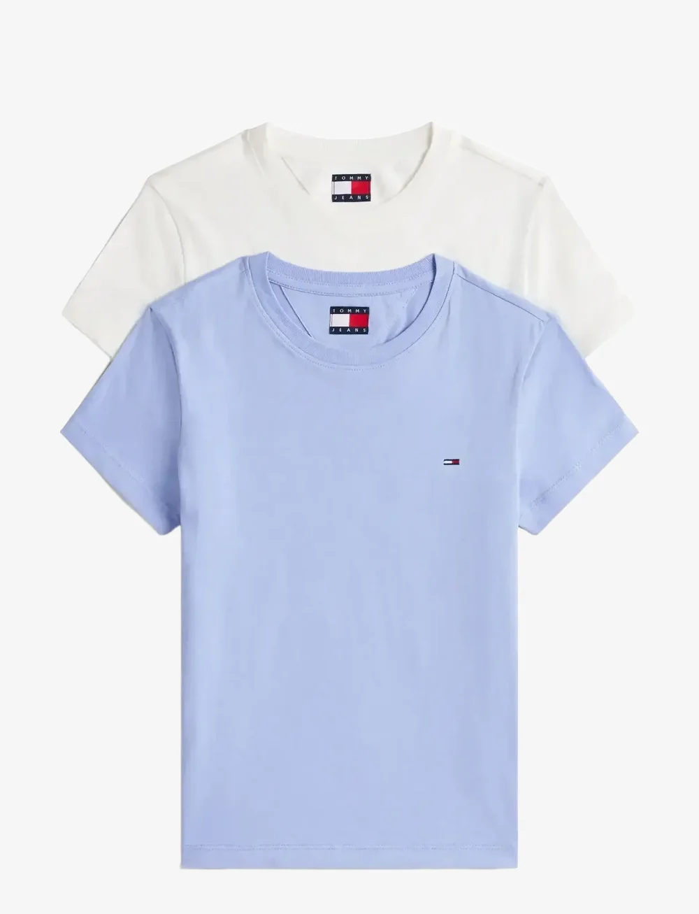 Tommy Jeans - TJW 2PACK C-NECK TEE - t-shirts - ecru / vinatage iris - 1