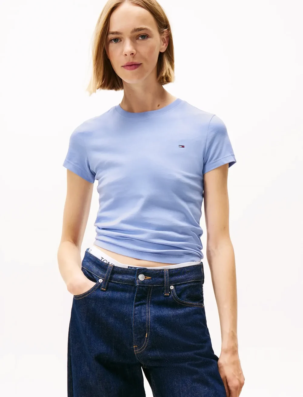 Tommy Jeans - TJW 2PACK C-NECK TEE - t-shirts - ecru / vinatage iris - 2