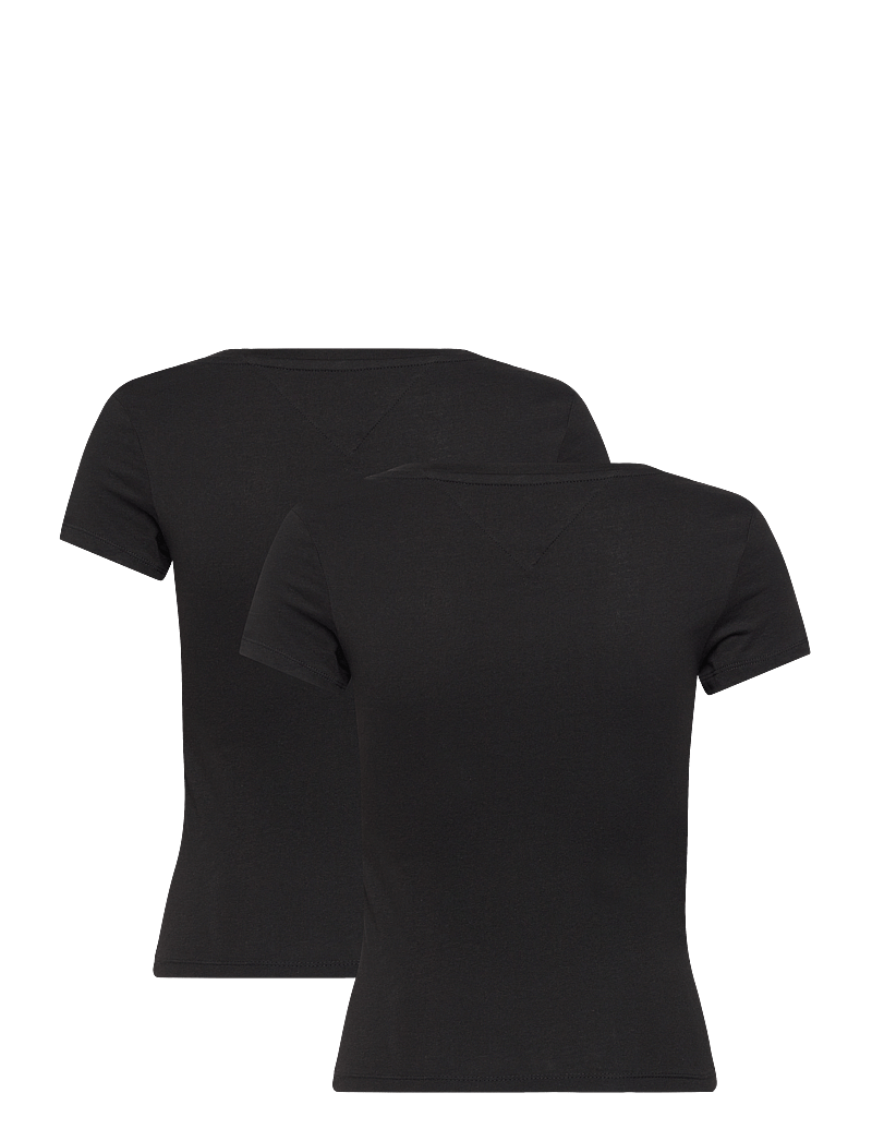 Tommy Jeans - TJW 2PACK V-NECK TEE - t-shirts - black / black - 5