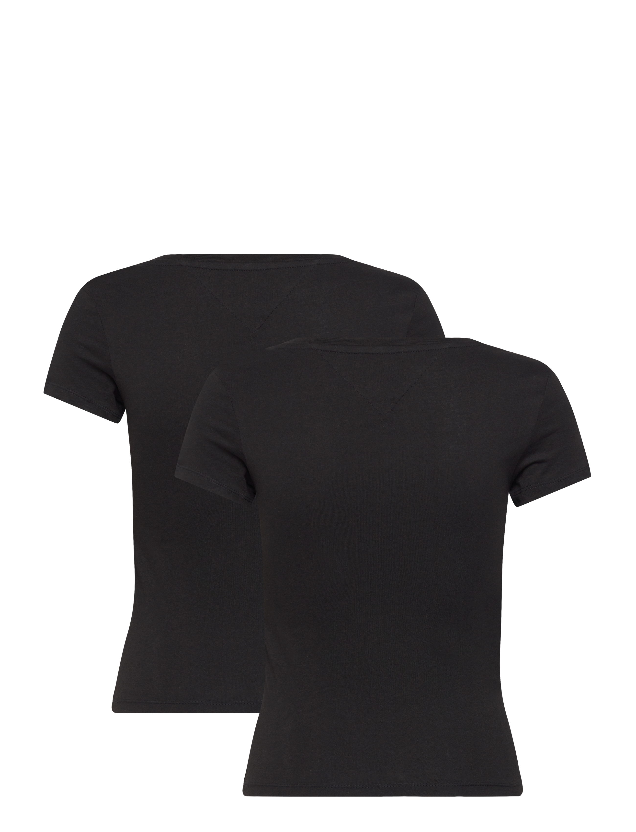 Tommy Jeans - TJW 2PACK V-NECK TEE - t-särgid - black / black - 5