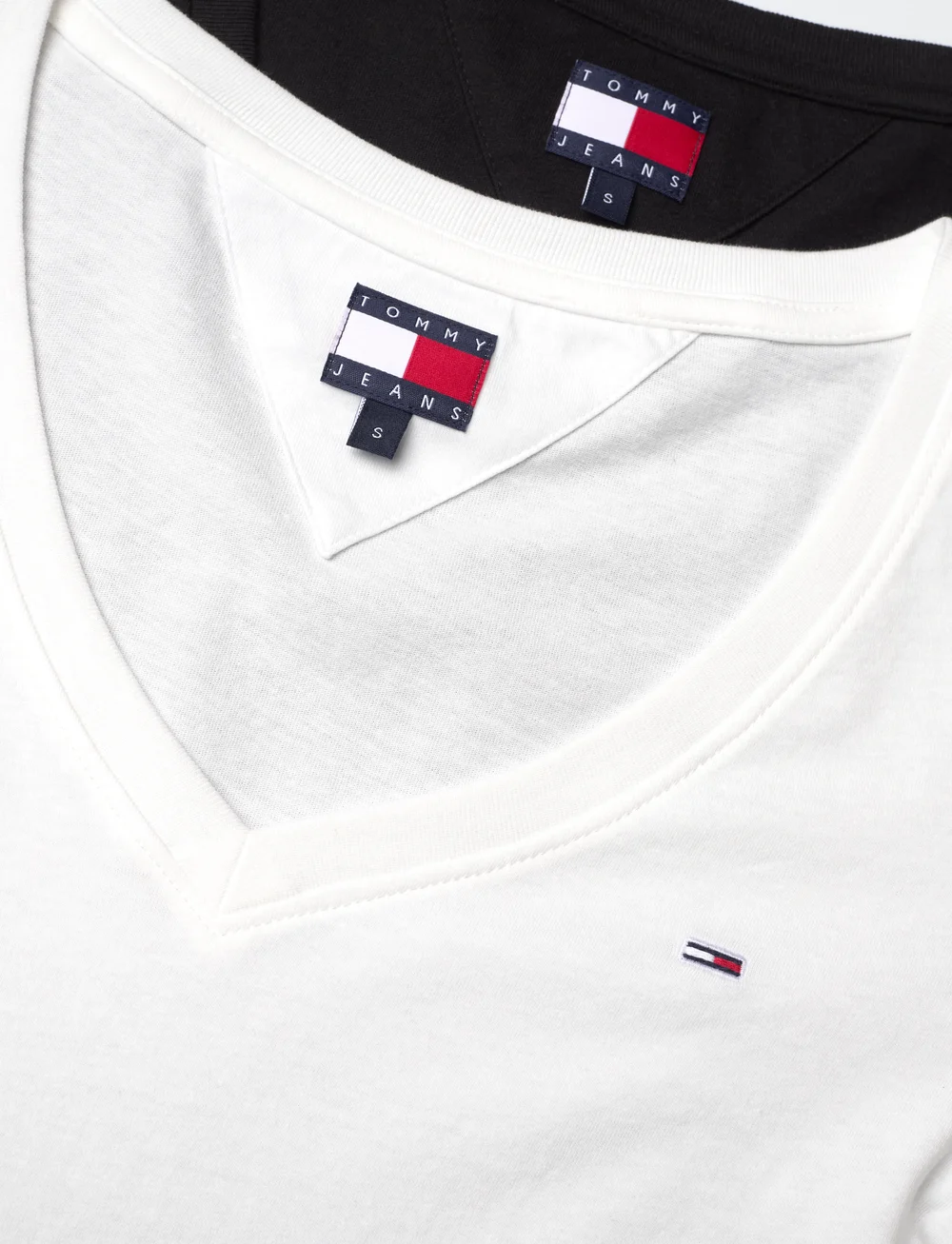 Tommy Jeans - TJW 2PACK V-NECK TEE - t-shirts - ecru / black - 5