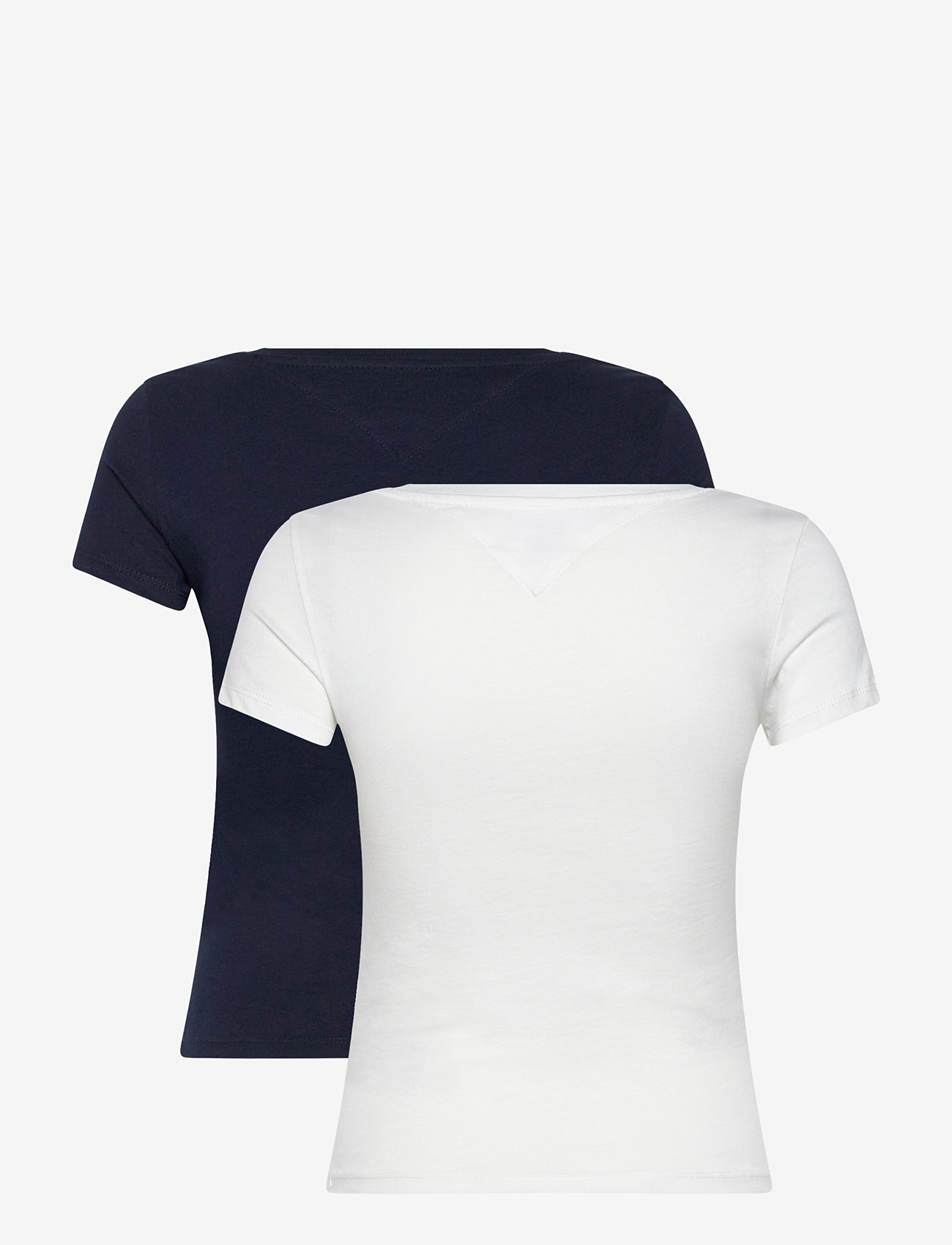 Tommy Jeans - TJW 2PACK V-NECK TEE - t-särgid - ecru / dark night navy - 2