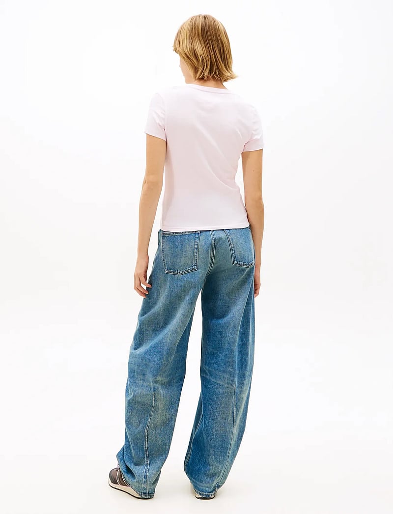 Tommy Jeans - TJW 2PACK V-NECK TEE - t-shirts - ecru light pink - 3