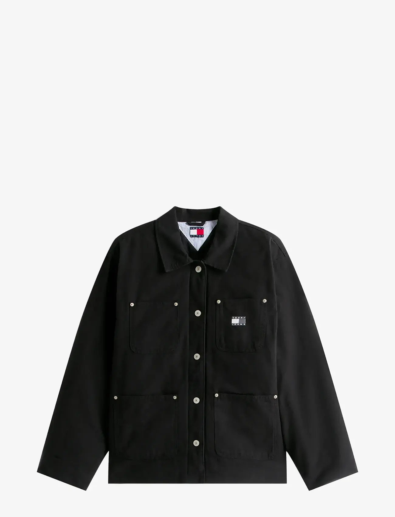 Tommy Jeans - TJW CHORE JACKET EXT - höstjackor - black - 1
