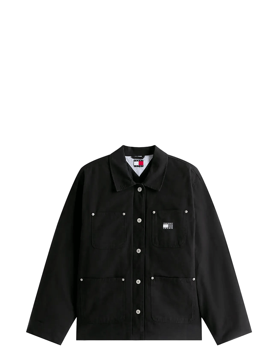 Tommy Jeans - TJW CHORE JACKET EXT - frühlingsjacken - black - 1