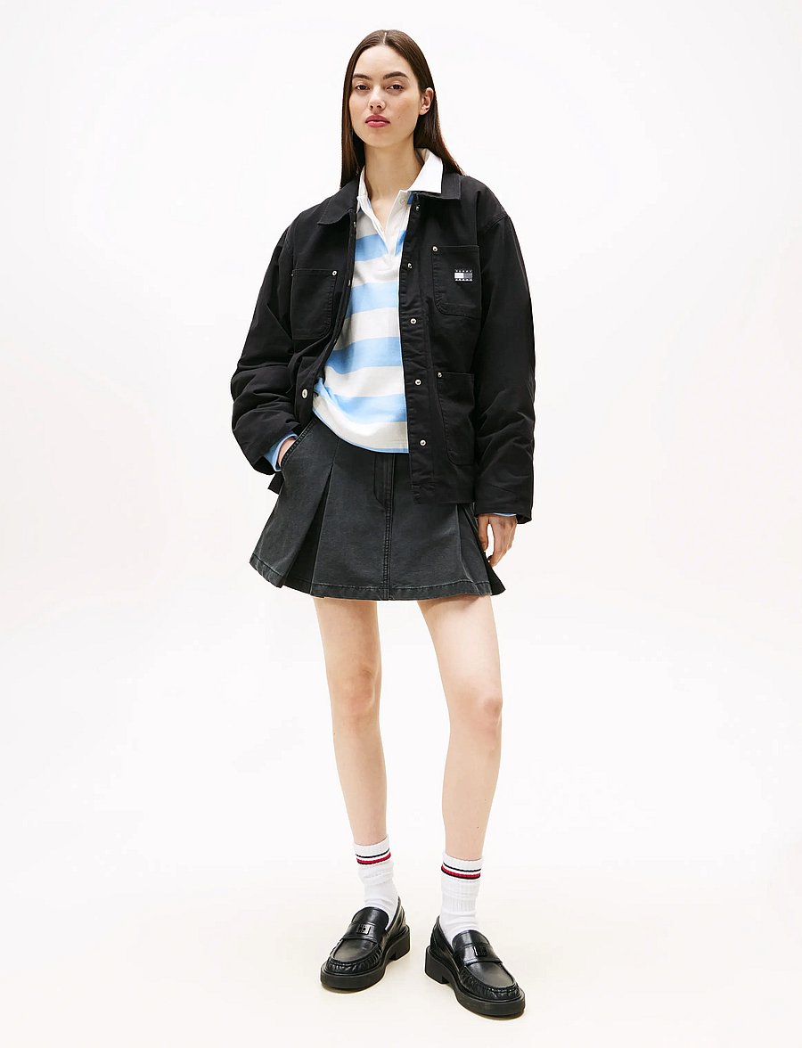 Tommy Jeans - TJW CHORE JACKET EXT - frühlingsjacken - black - 2
