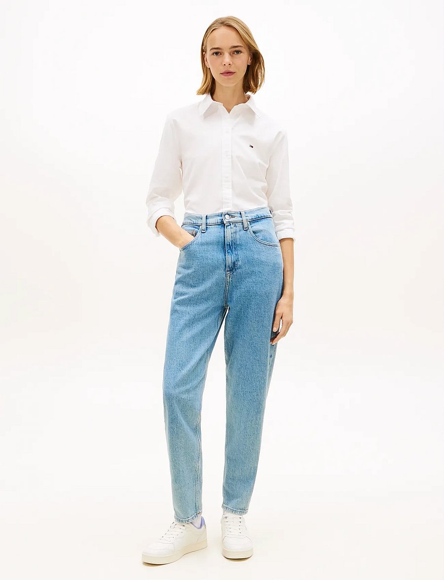 Tommy Jeans - MOM JEAN UHR TPR AI4116 - regular jeans - denim light - 3