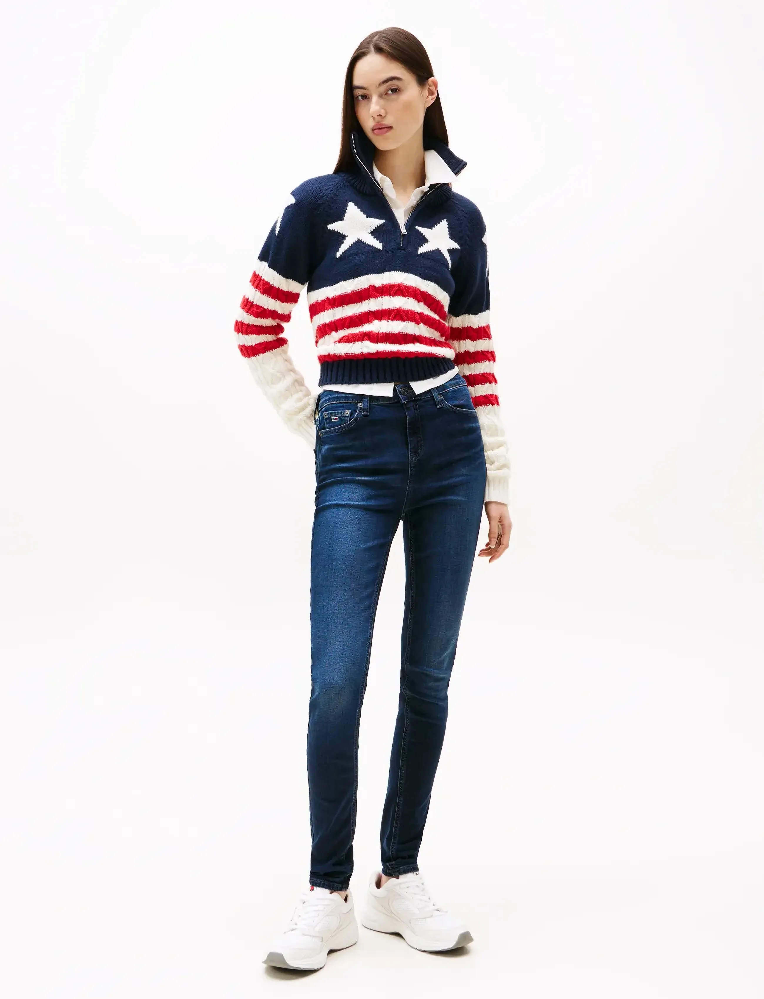 Tommy Jeans - NORA MD SKN CH1269 - skinny-gallabuxur - denim dark - 2