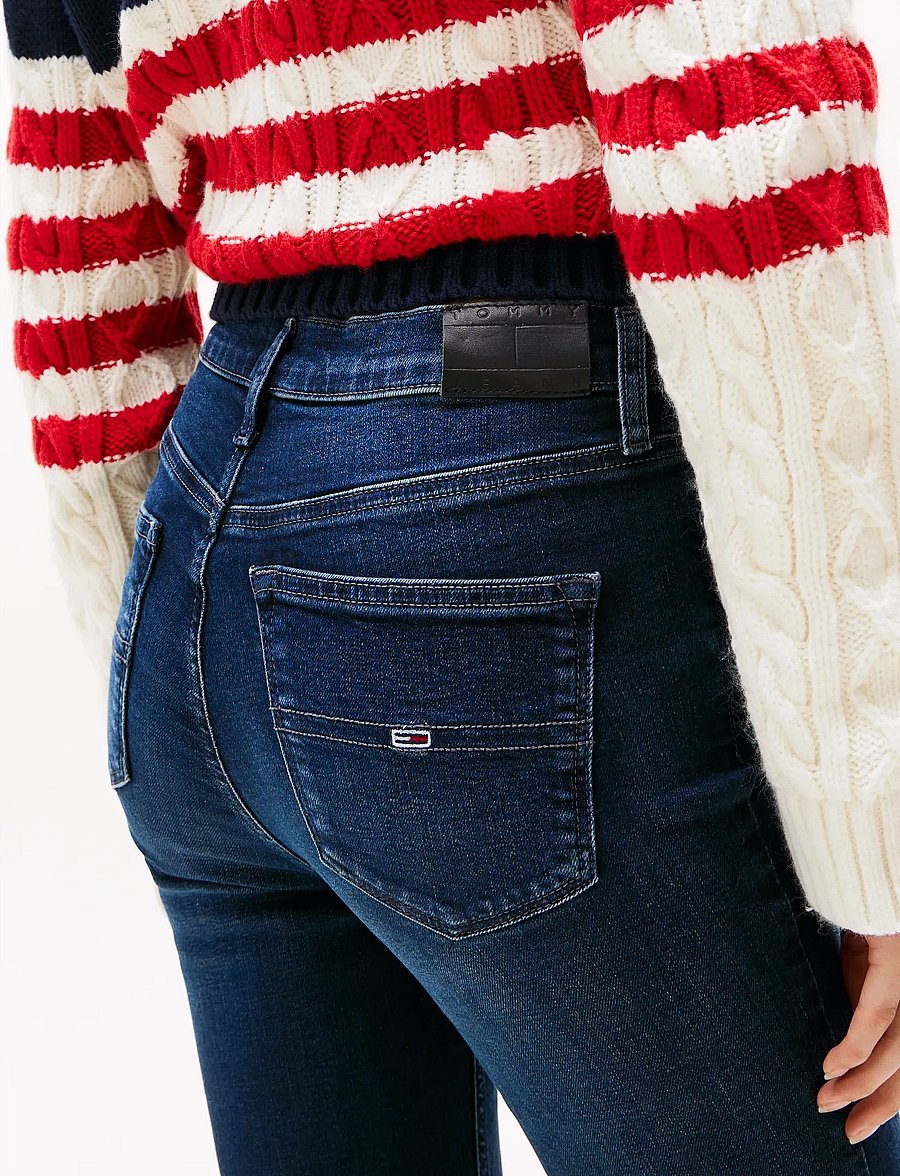 Tommy Jeans - NORA MD SKN CH1269 - skinny-gallabuxur - denim dark - 5