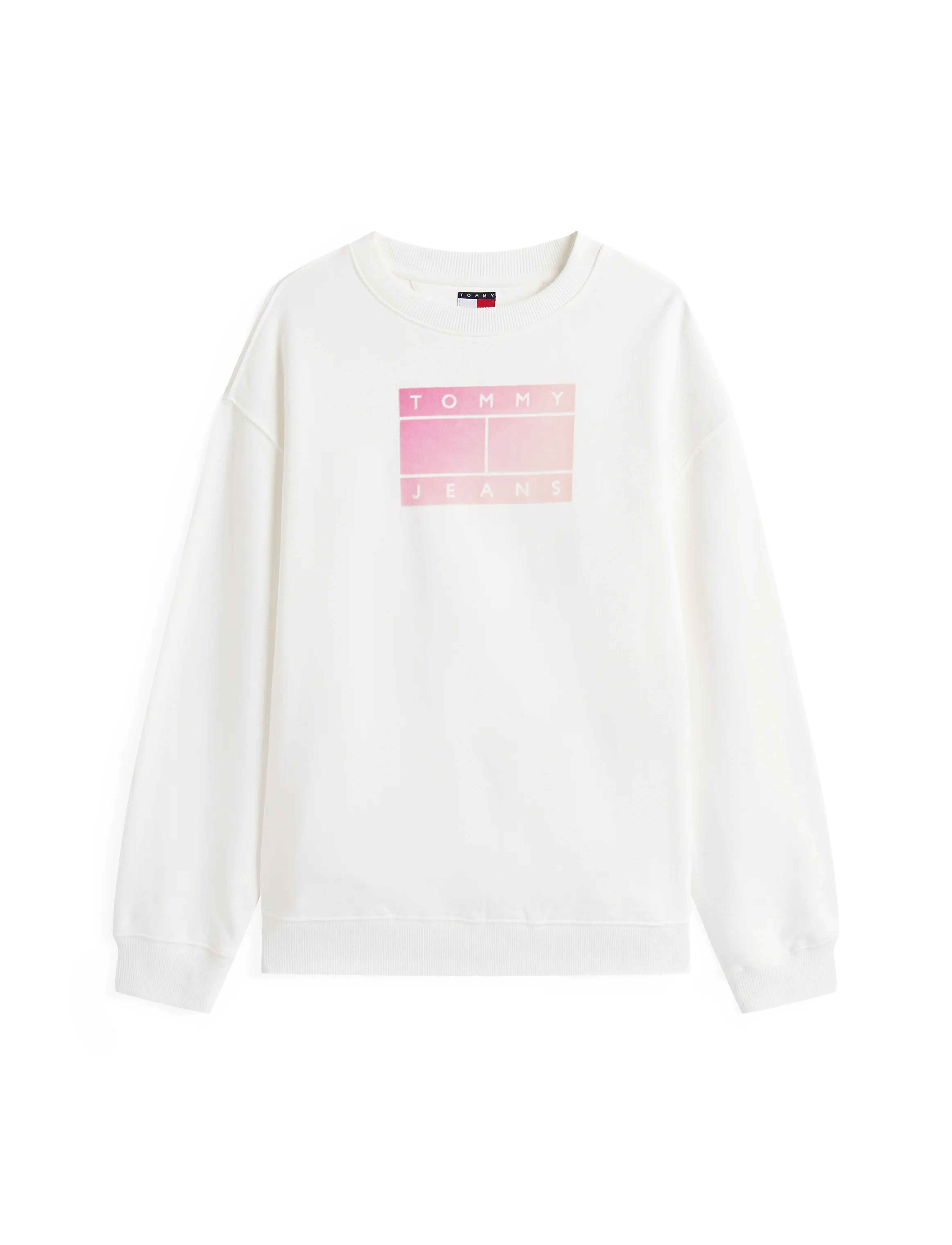 Tommy Jeans - TJW RLX GRADIENT FLAG CREW - sweatshirts - ecru - 4