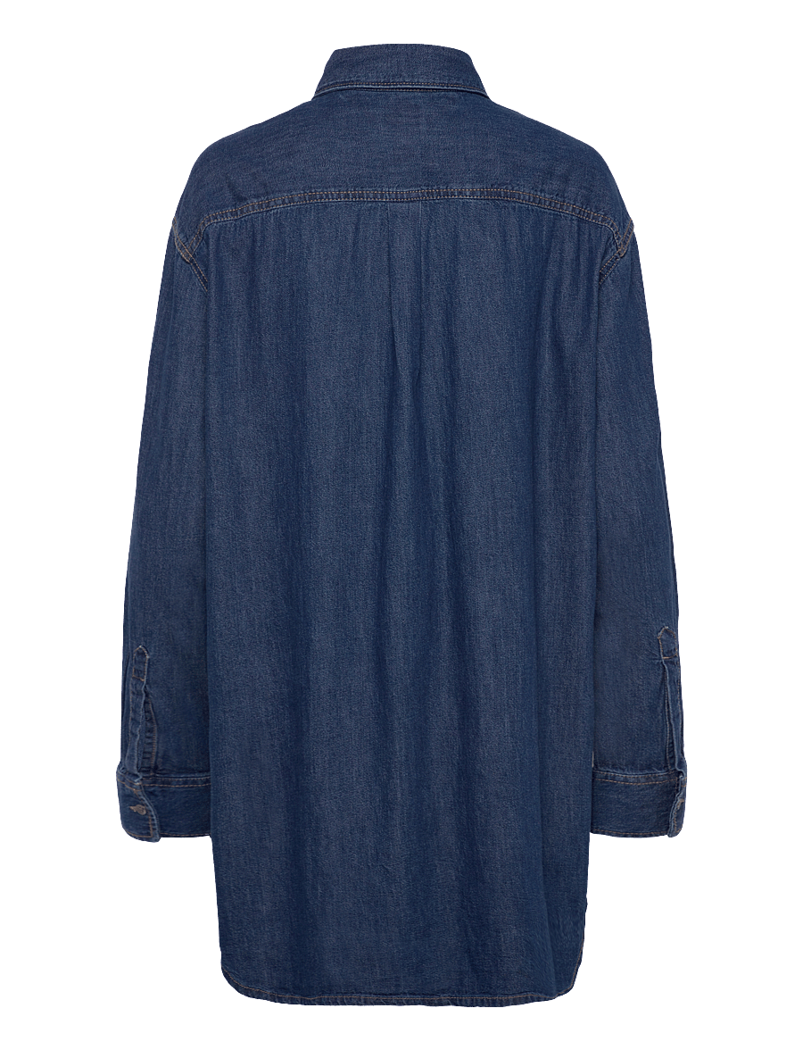 Tommy Jeans - RELAXED SHIRT DRESS - overhemden met lange mouwen - denim medium - 2