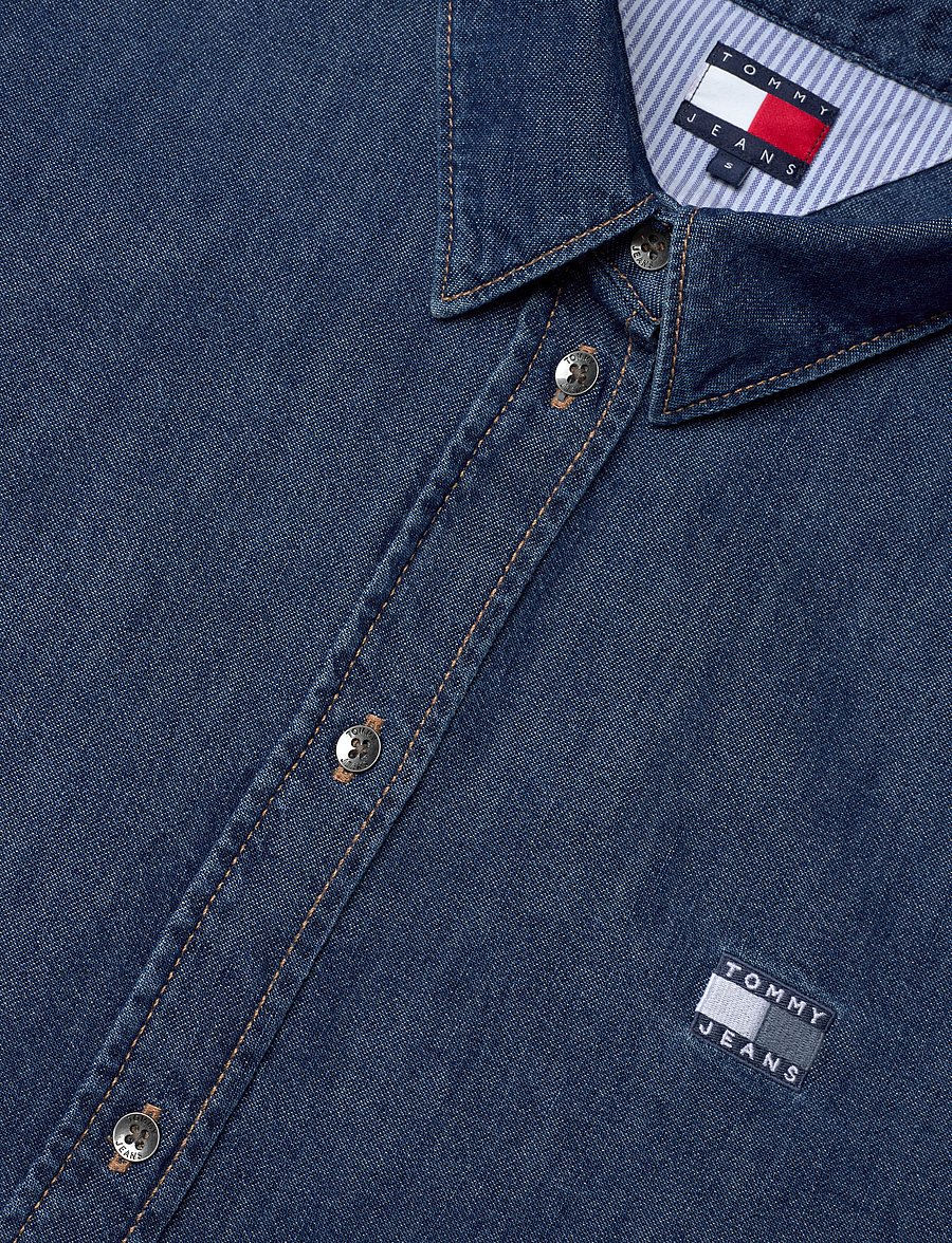 Tommy Jeans - RELAXED SHIRT DRESS - overhemden met lange mouwen - denim medium - 5