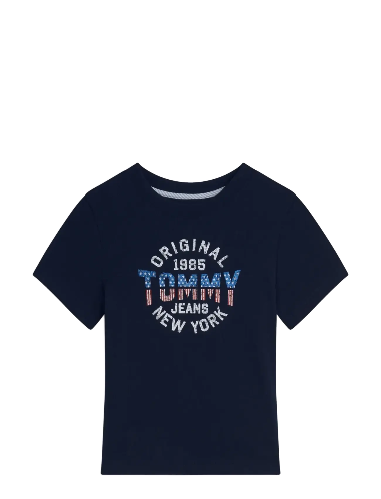 Tommy Jeans TJW SLIM SH TOMMY NY RIB TEE - New arrivals - DARK BLUE / navy