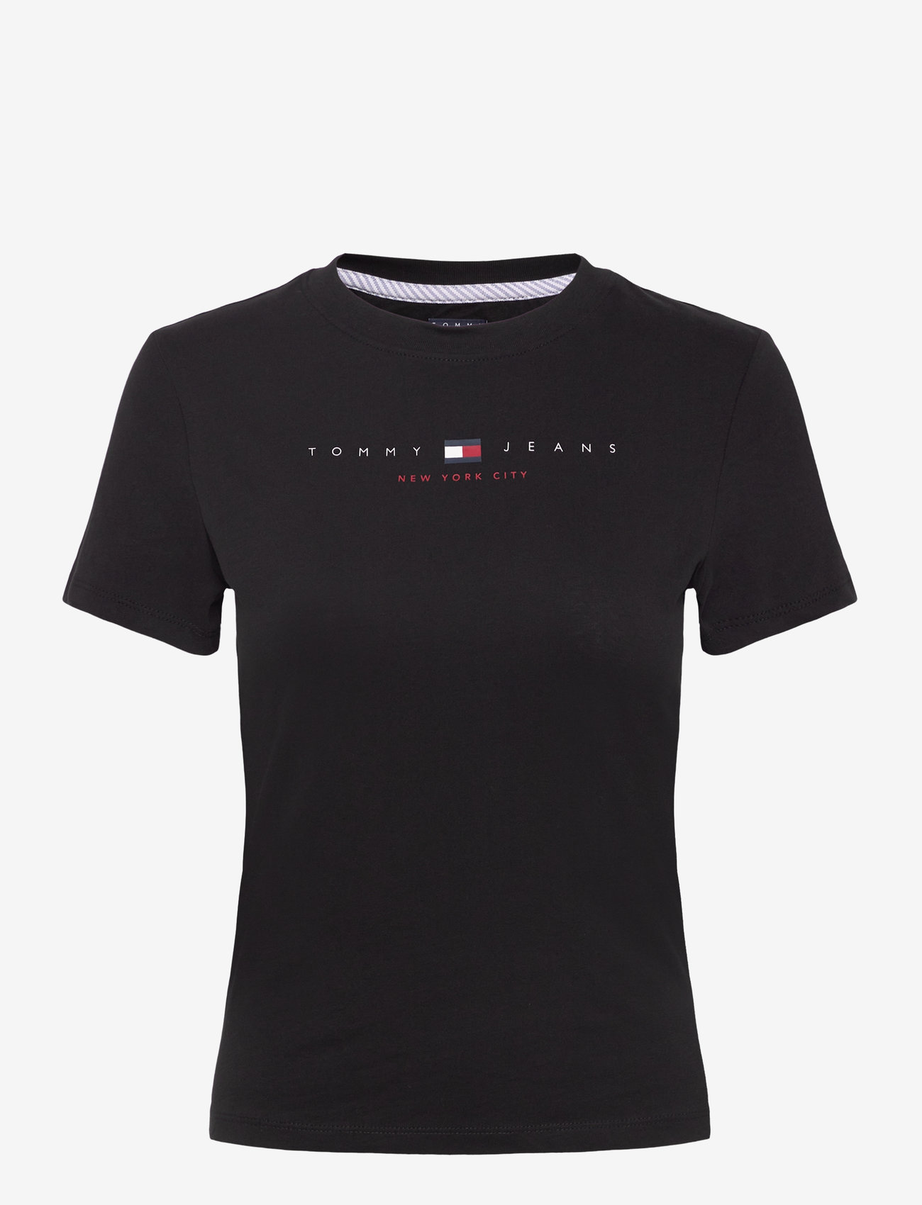 Tommy Jeans - TJW SLIM TJ US LINEAR SS TEE - black - 1