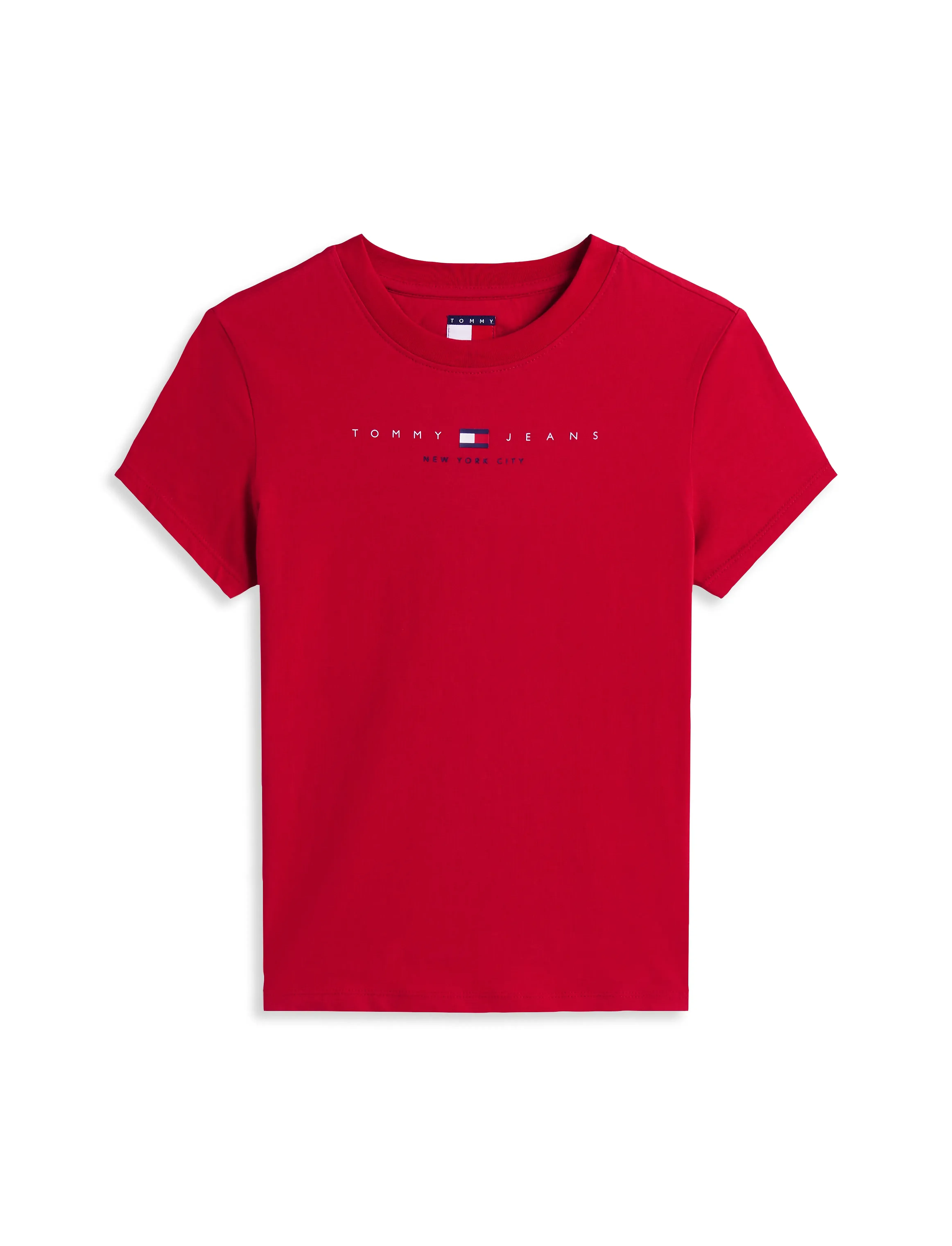 Tommy Jeans - TJW SLIM TJ US LINEAR SS TEE - sapphire red - 5