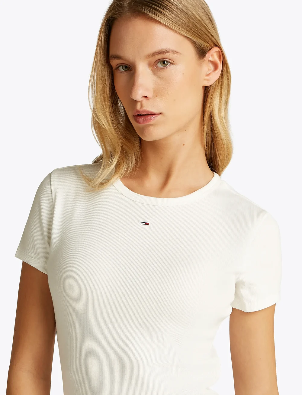 Tommy Jeans - TJW 2PACK SLIM ESSENTIAL RIB SS - t-skjorter - ecru black - 5