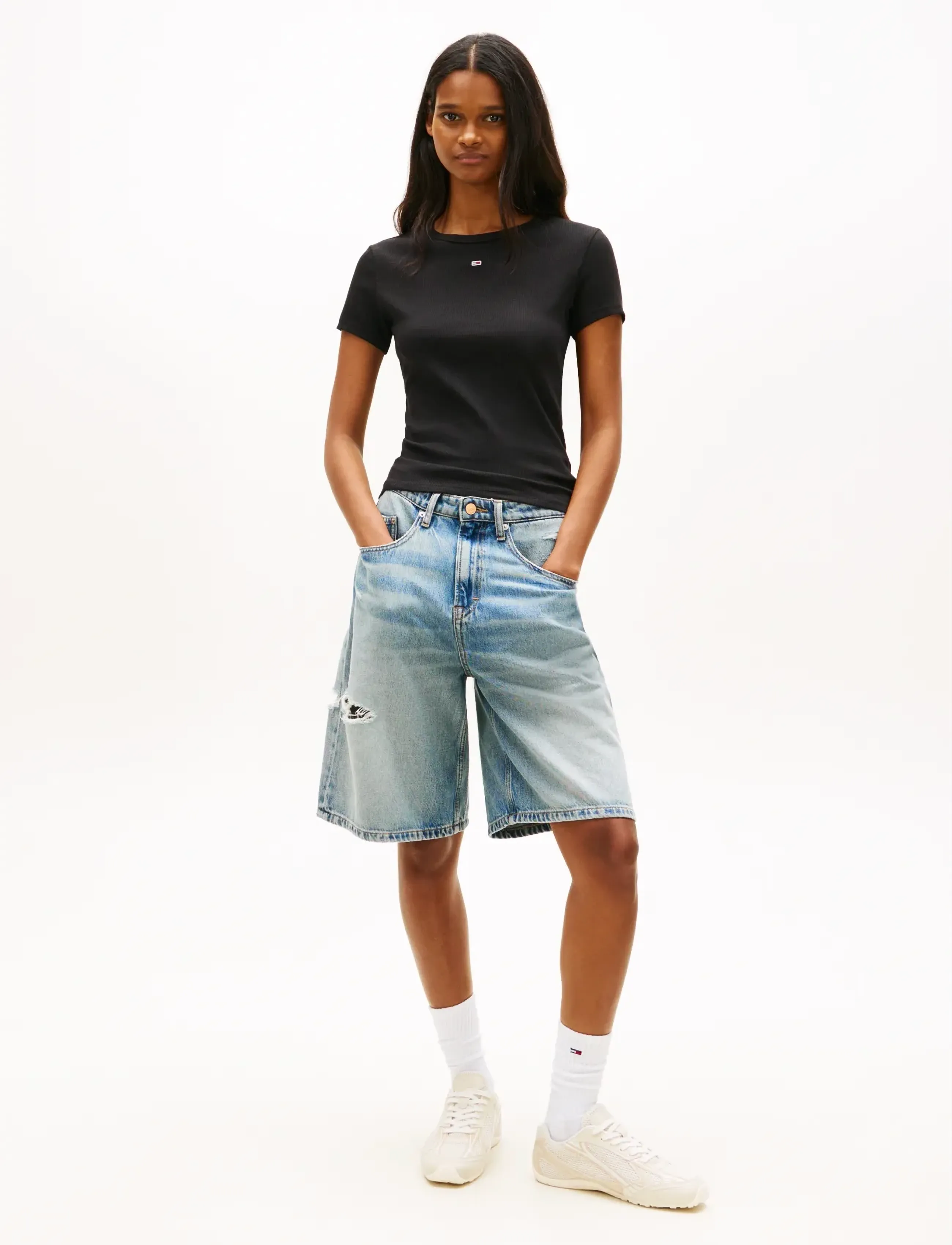 TOMMY JEANS Tjw 2Pack Slim Essential Rib Ss skjortor dam – bild 6