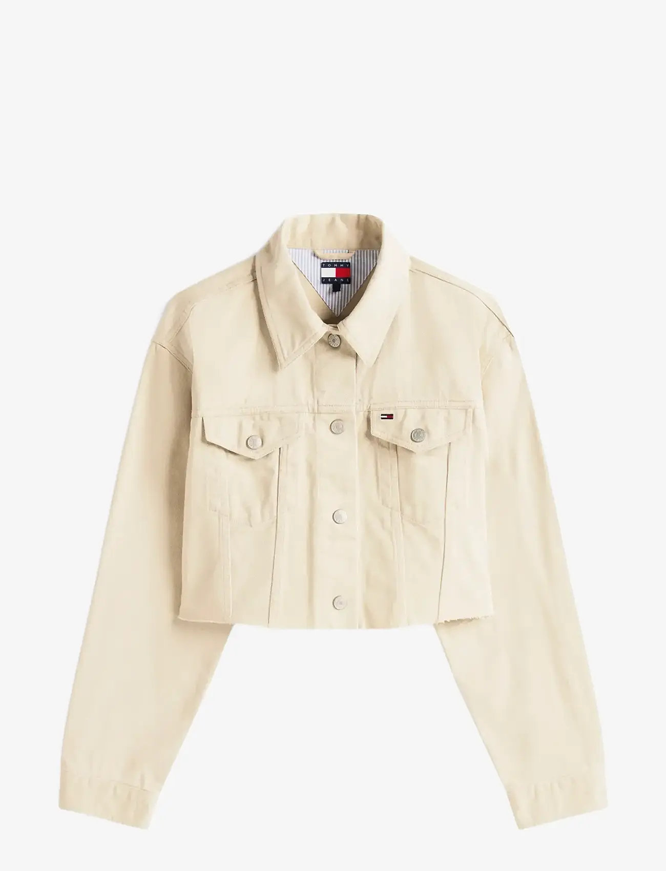 Tommy Jeans - TJW FLAG TRUCKER JACKET EXT - denim jackets - silt - 1