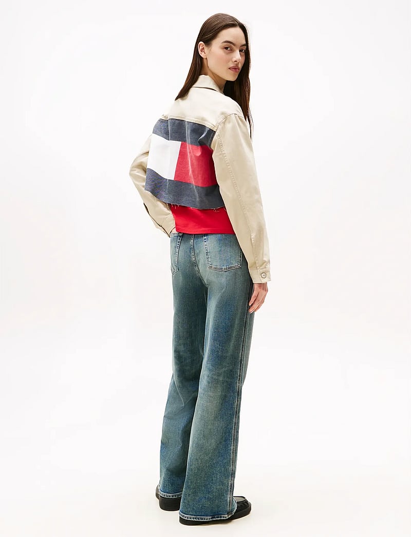 Tommy Jeans - TJW FLAG TRUCKER JACKET EXT - denim jackets - silt - 3