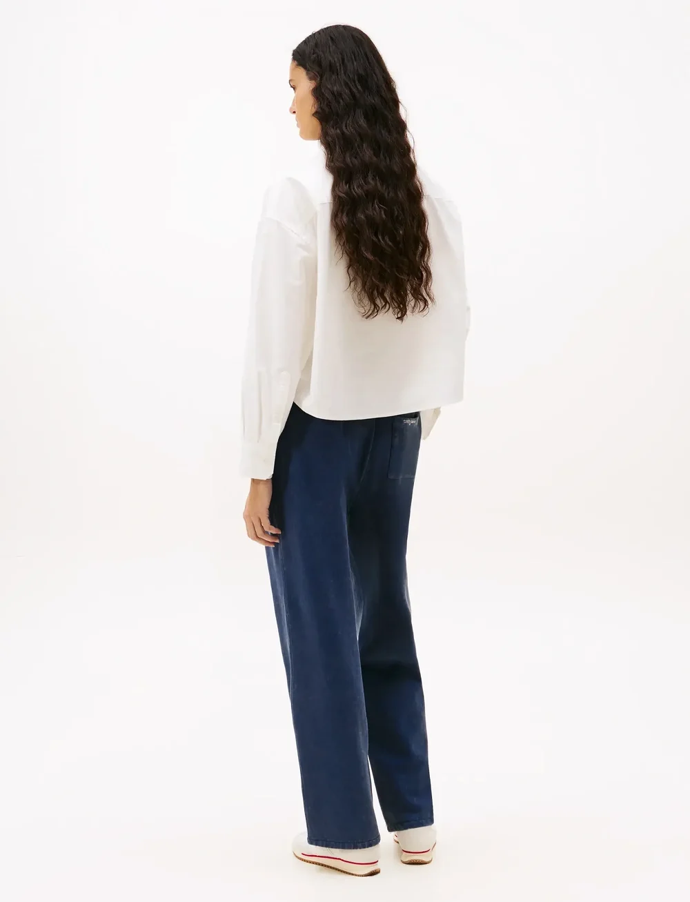 Tommy Jeans - TJW OVS CROP OXFORD SHIRT - langærmede skjorter - ecru - 3
