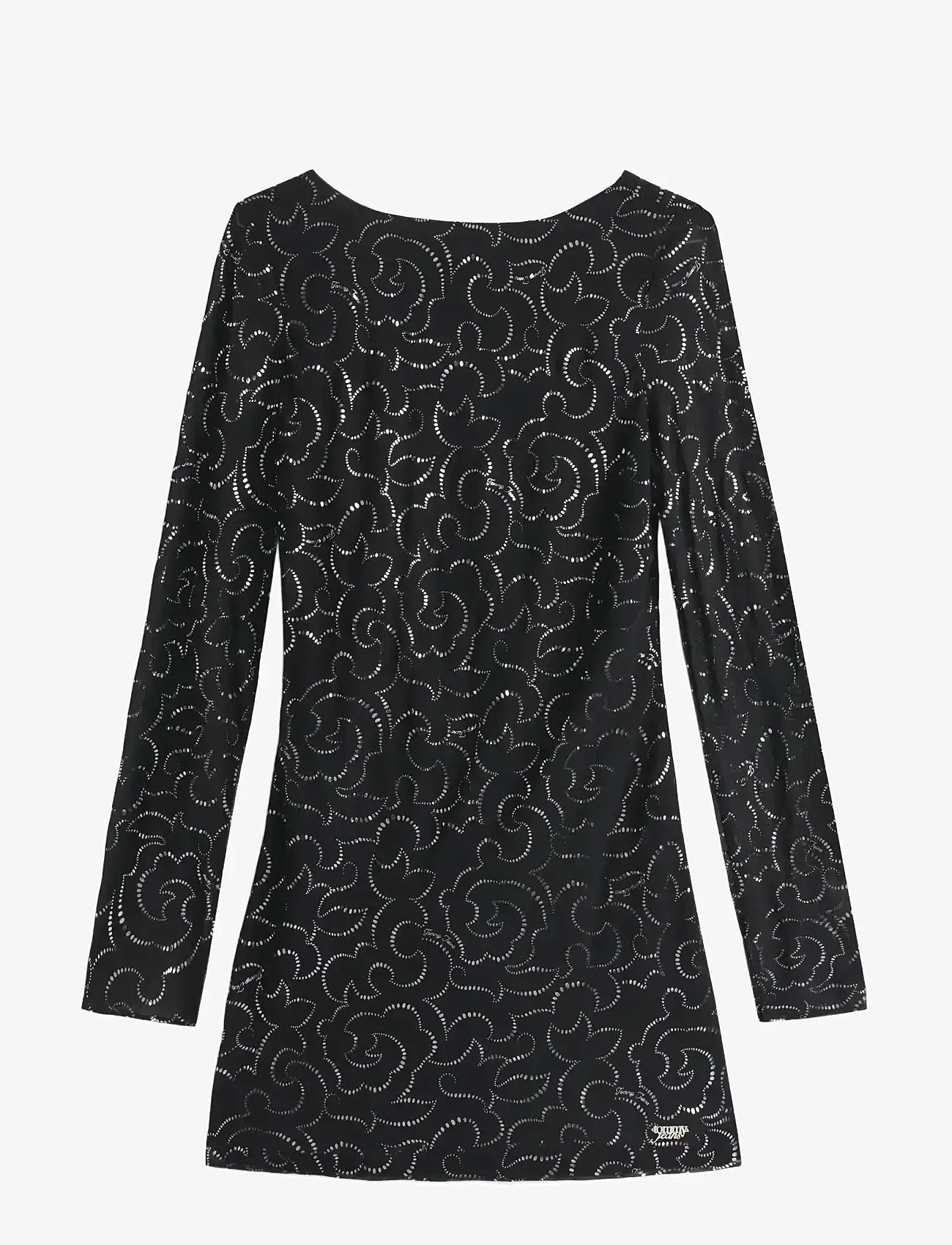 Tommy Jeans - TJW METALLIC AOP MINI LS DRESS - minikleidid - metallic floral aop - 1
