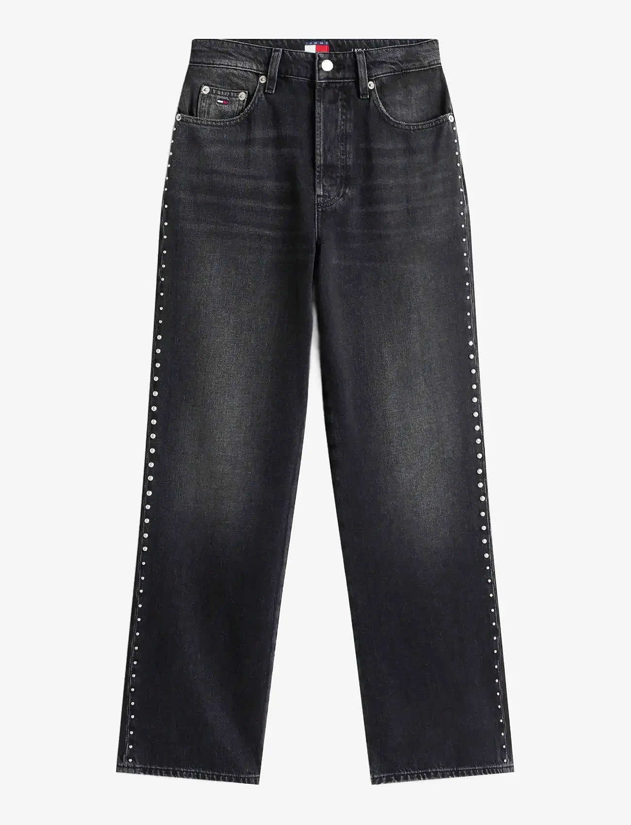 Tommy Jeans - LAYLA HR SLIM STR CBF DI6089 - tavalised teksad - denim black - 1