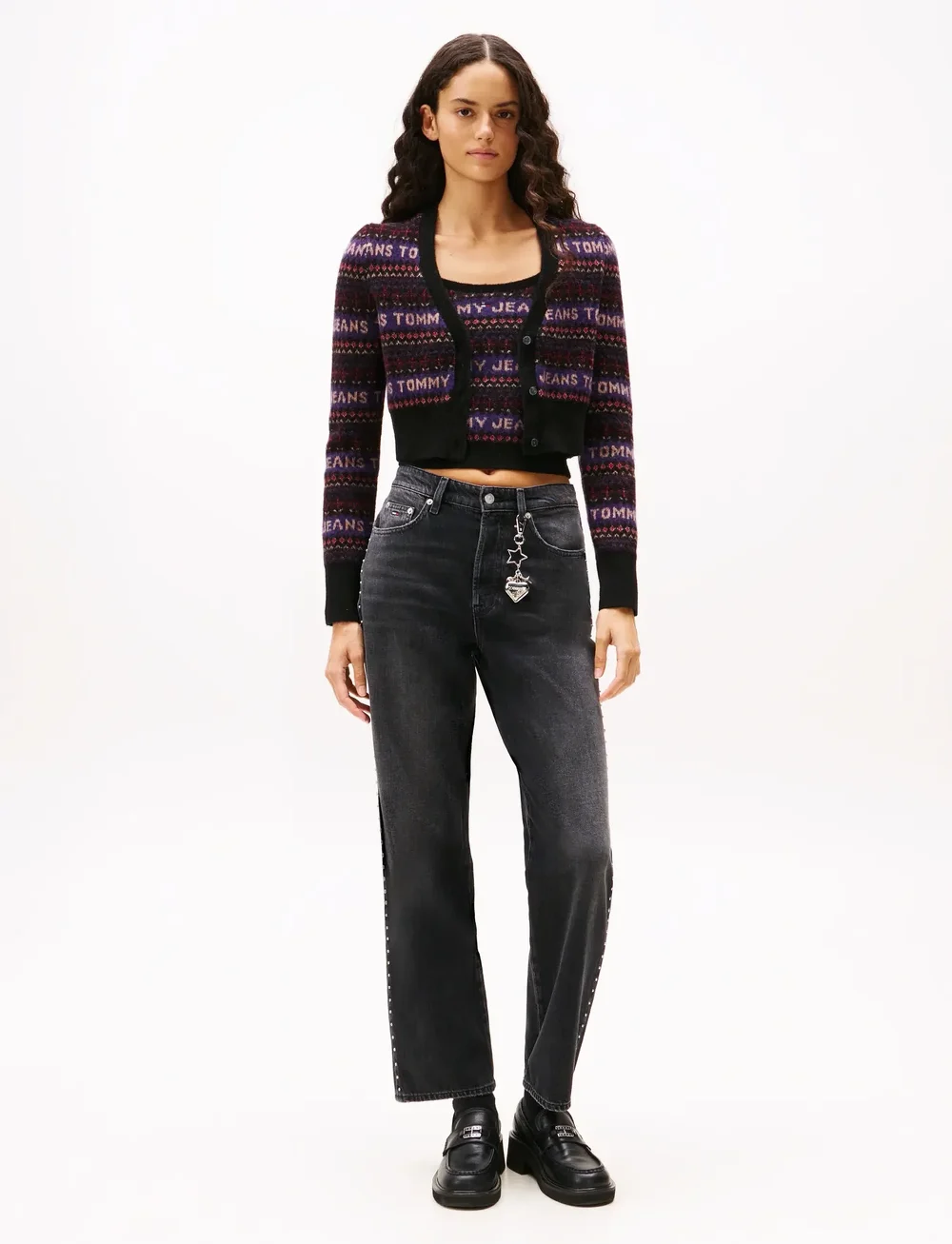 Tommy Jeans - LAYLA HR SLIM STR CBF DI6089 - regular jeans - denim black - 0