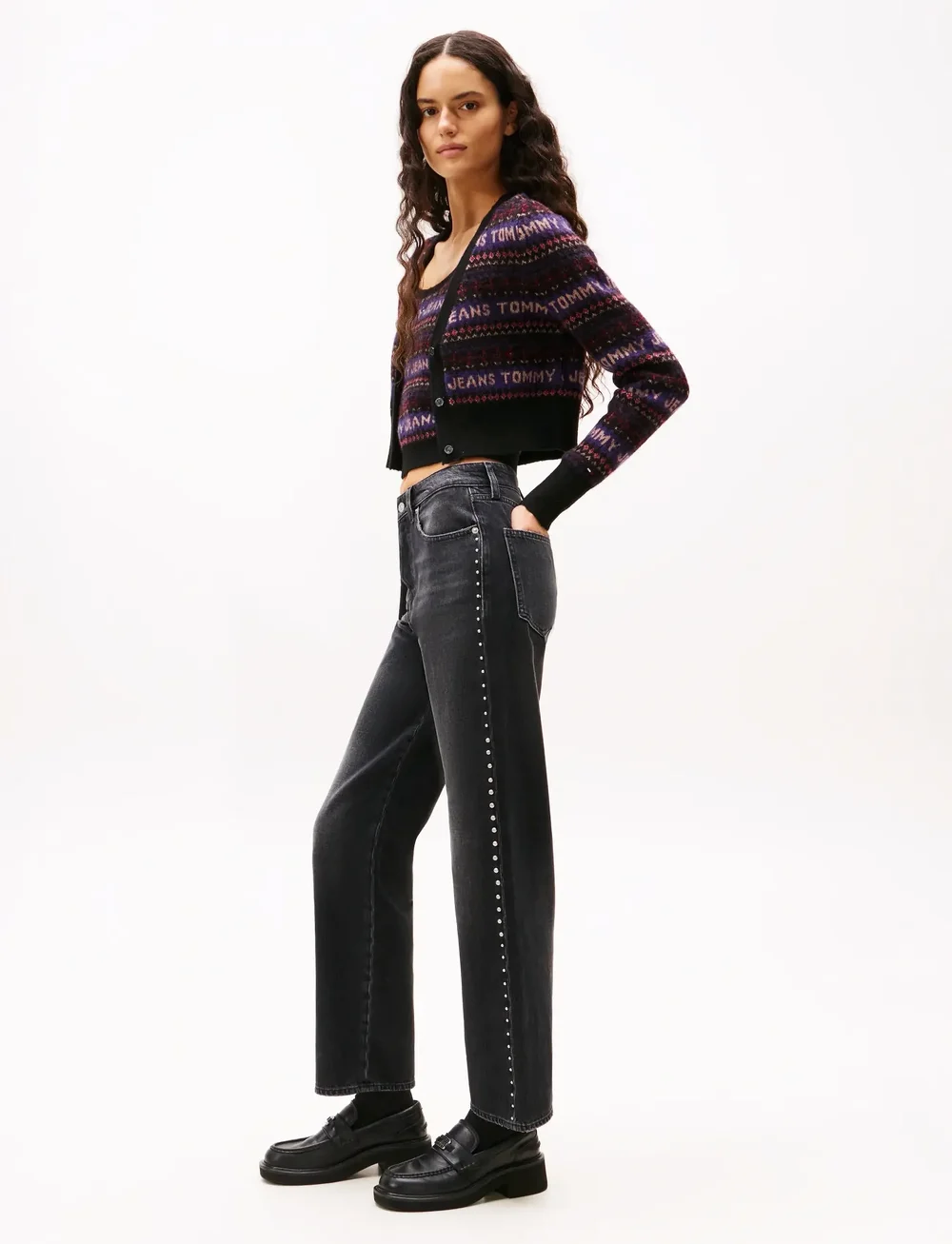 Tommy Jeans - LAYLA HR SLIM STR CBF DI6089 - regular jeans - denim black - 4