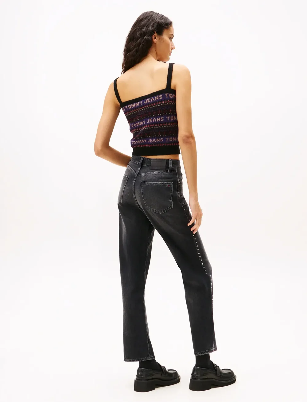 Tommy Jeans - LAYLA HR SLIM STR CBF DI6089 - regular jeans - denim black - 5