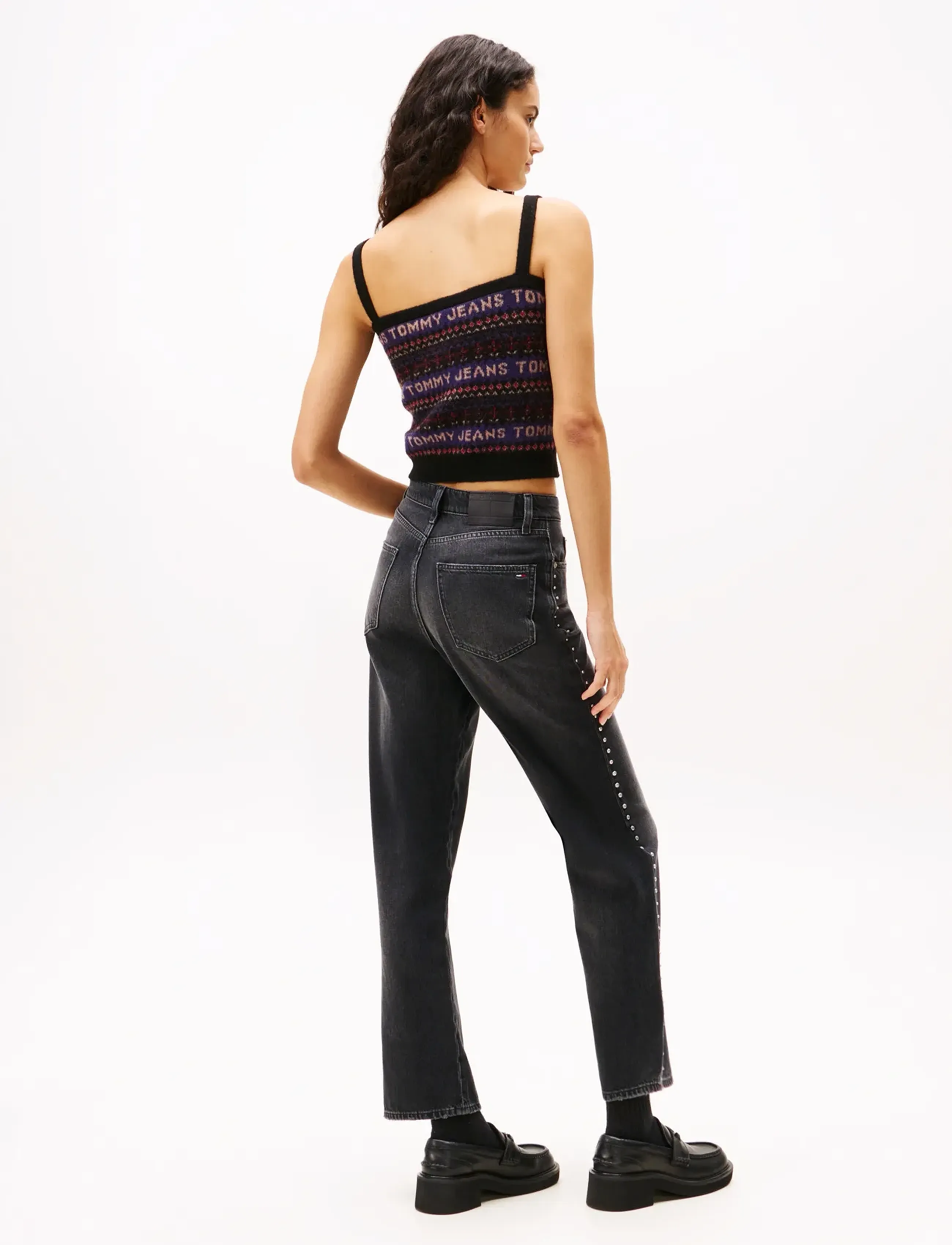 Tommy Jeans - LAYLA HR SLIM STR CBF DI6089 - regular jeans - denim black - 5
