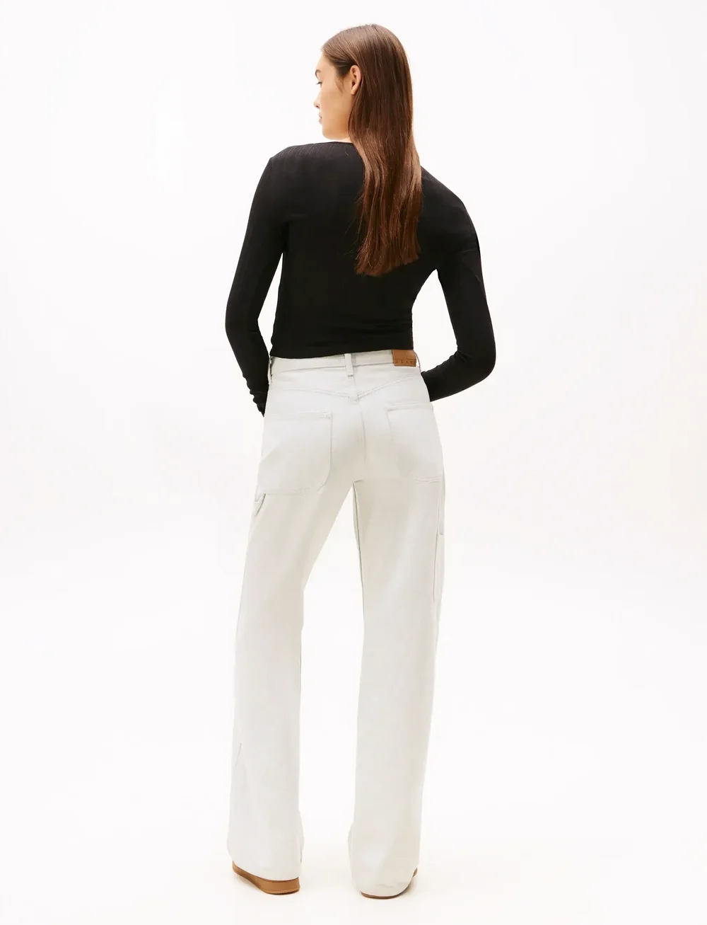 Tommy Jeans - TJW SLIM SH IRREGULAR RIB LS - långärmade toppar - black - 3