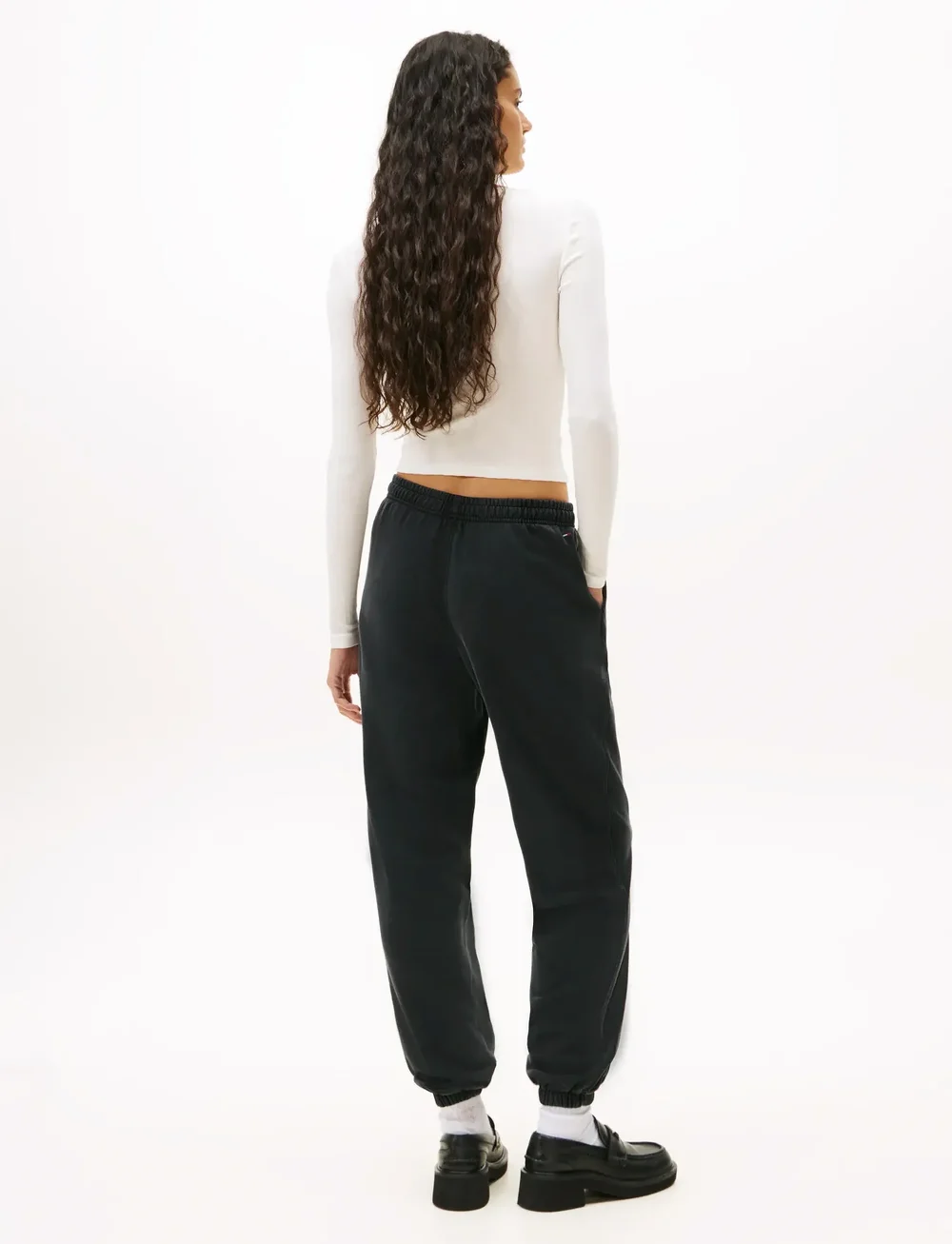 Tommy Jeans - TJW SLIM SH IRREGULAR RIB LS - pikkade varrukatega alussärgid - ecru - 3