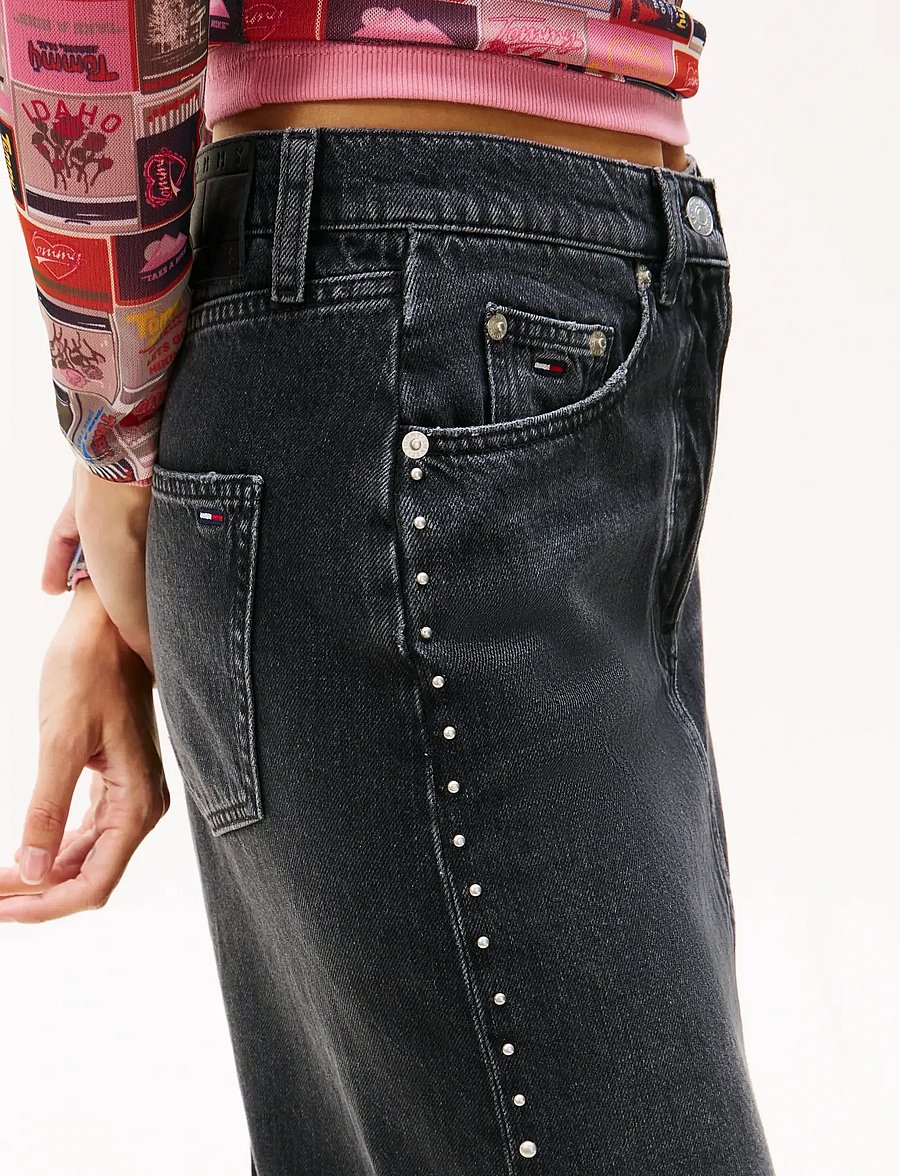 Tommy Jeans - LAYLA MAXI SKIRT CBF DI6089 - denim skirts - denim black - 3