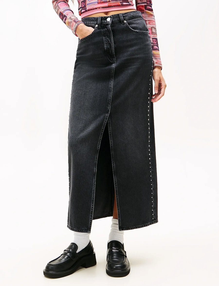 Tommy Jeans - LAYLA MAXI SKIRT CBF DI6089 - denim skirts - denim black - 4