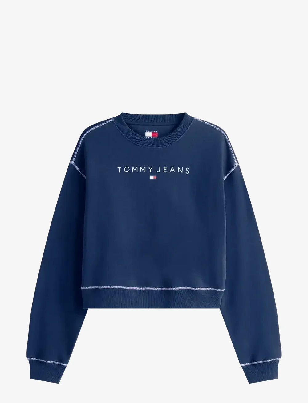 Tommy Jeans - TJW RLX CRP STITCH LINEAR CREW - hverdags stil - dark night navy - 1