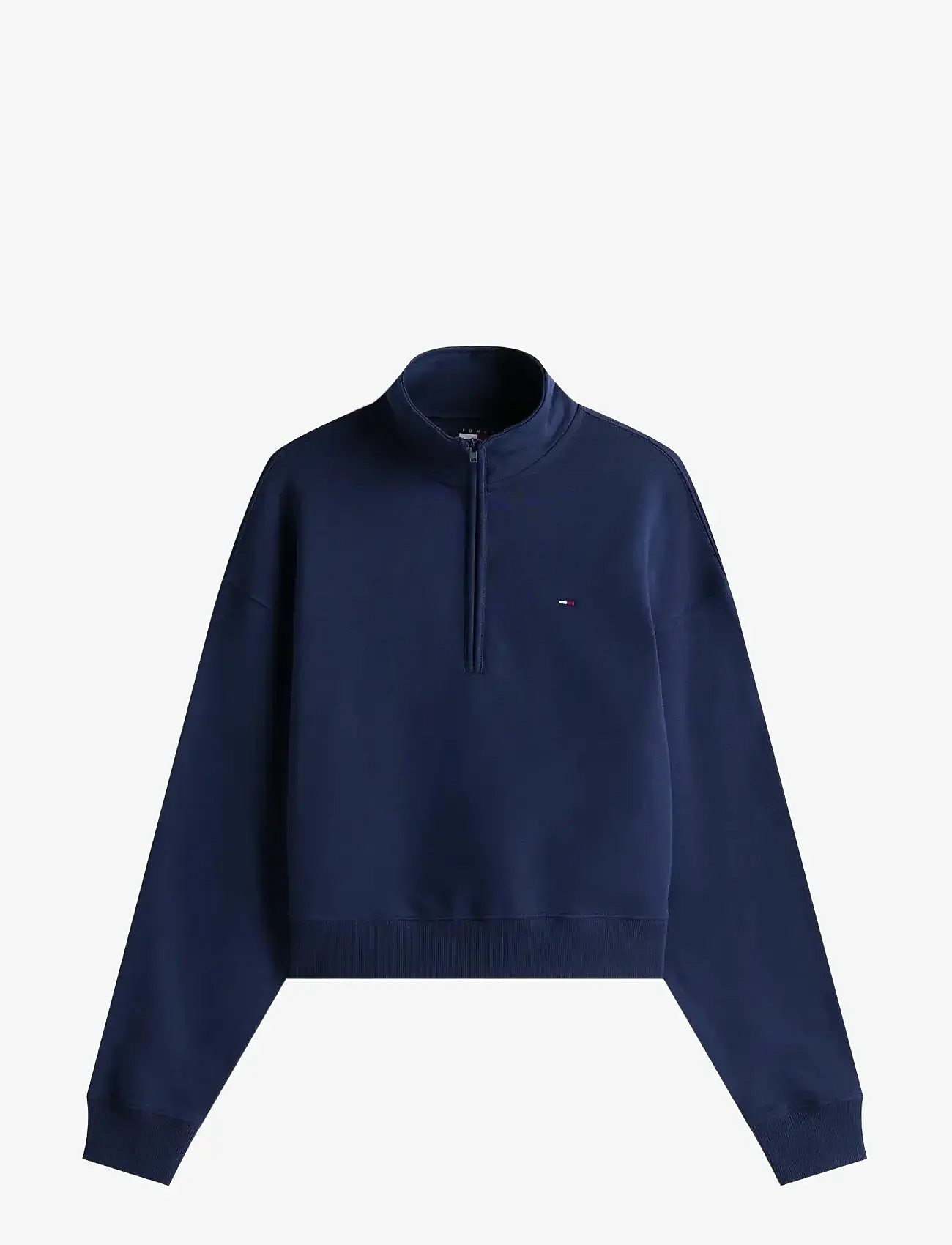 Tommy Jeans - TJW BXY S-FLAG 1/4 ZIP - dressipluusid - dark night navy - 1