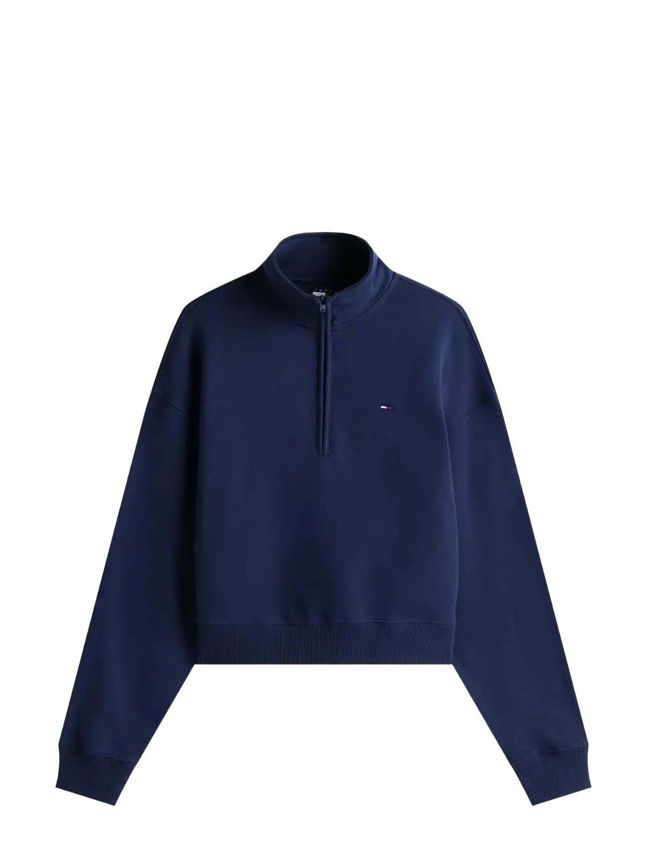 Tommy Jeans TJW BXY S-FLAG 1/4 ZIP - Nyheder - DARK NIGHT NAVY / navy