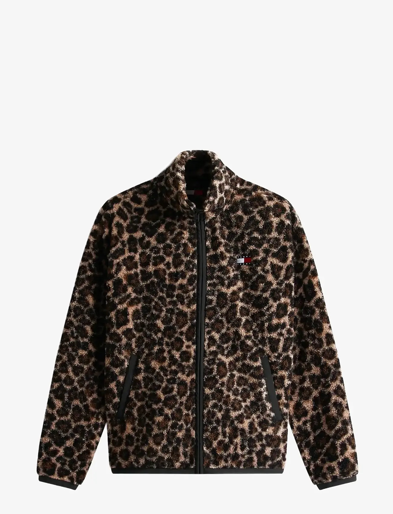 Tommy Jeans - TJW ZIP THROUGH BADGE TEDDY - leopard aop - 1