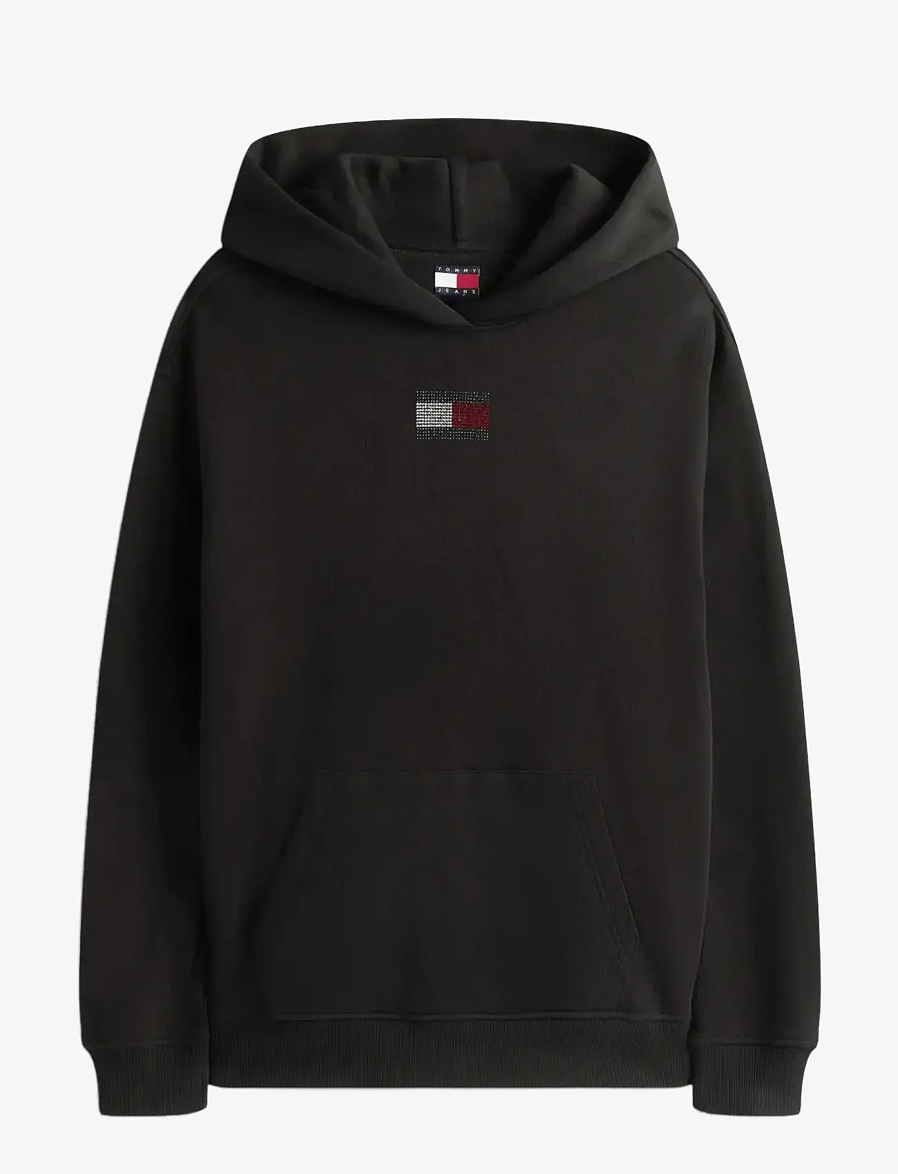 Tommy Jeans - TJW RLX PARTY FLAG HOODIE EXT - hoodies - black - 1