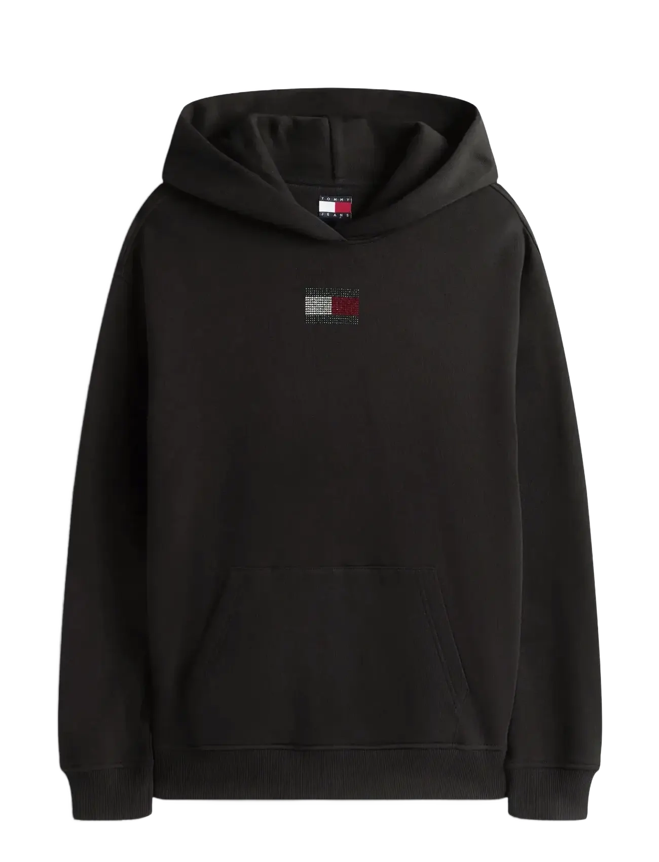 Tommy Jeans TJW RLX PARTY FLAG HOODIE EXT - Kapuzenpullover - BLACK / black