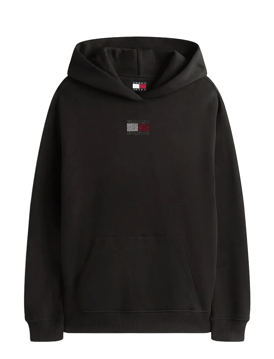 Tommy Jeans - TJW RLX PARTY FLAG HOODIE EXT - kapuzenpullover - black - 1