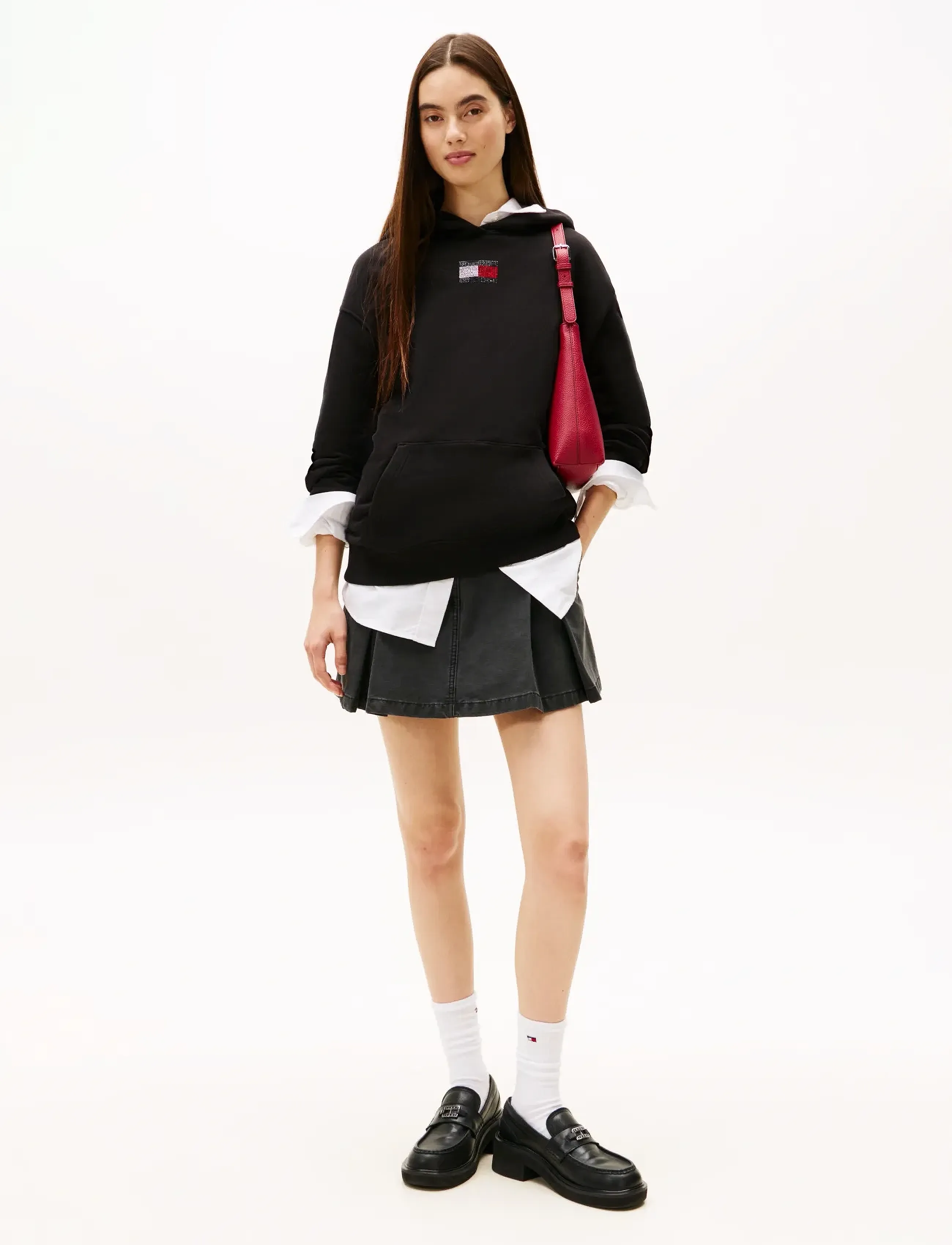 Tommy Jeans - TJW RLX PARTY FLAG HOODIE EXT - kapuzenpullover - black - 2
