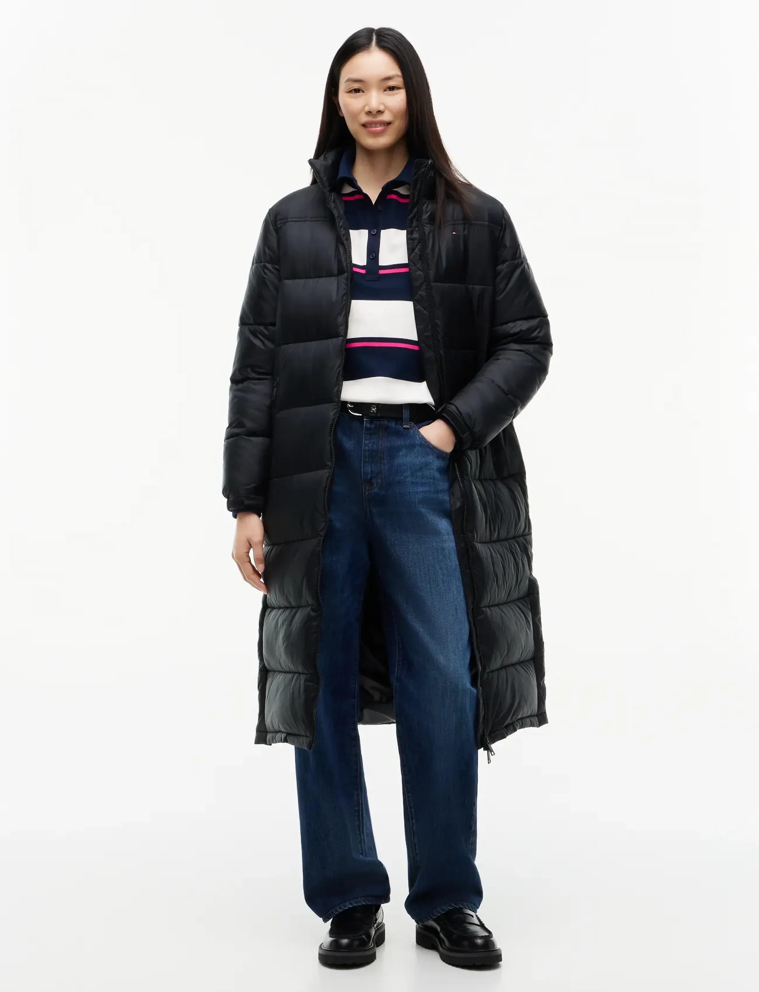 Tommy Jeans TJW MAXI PCKBL HOOD ESS PUFFER - Tommy Hilfiger - BLACK / black